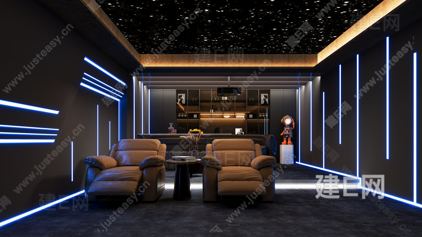 【现代影音室3d模型】建E网_现代影音室3d模型下载[ID:104092902]_打造3d现代影音室模型免费下载平台