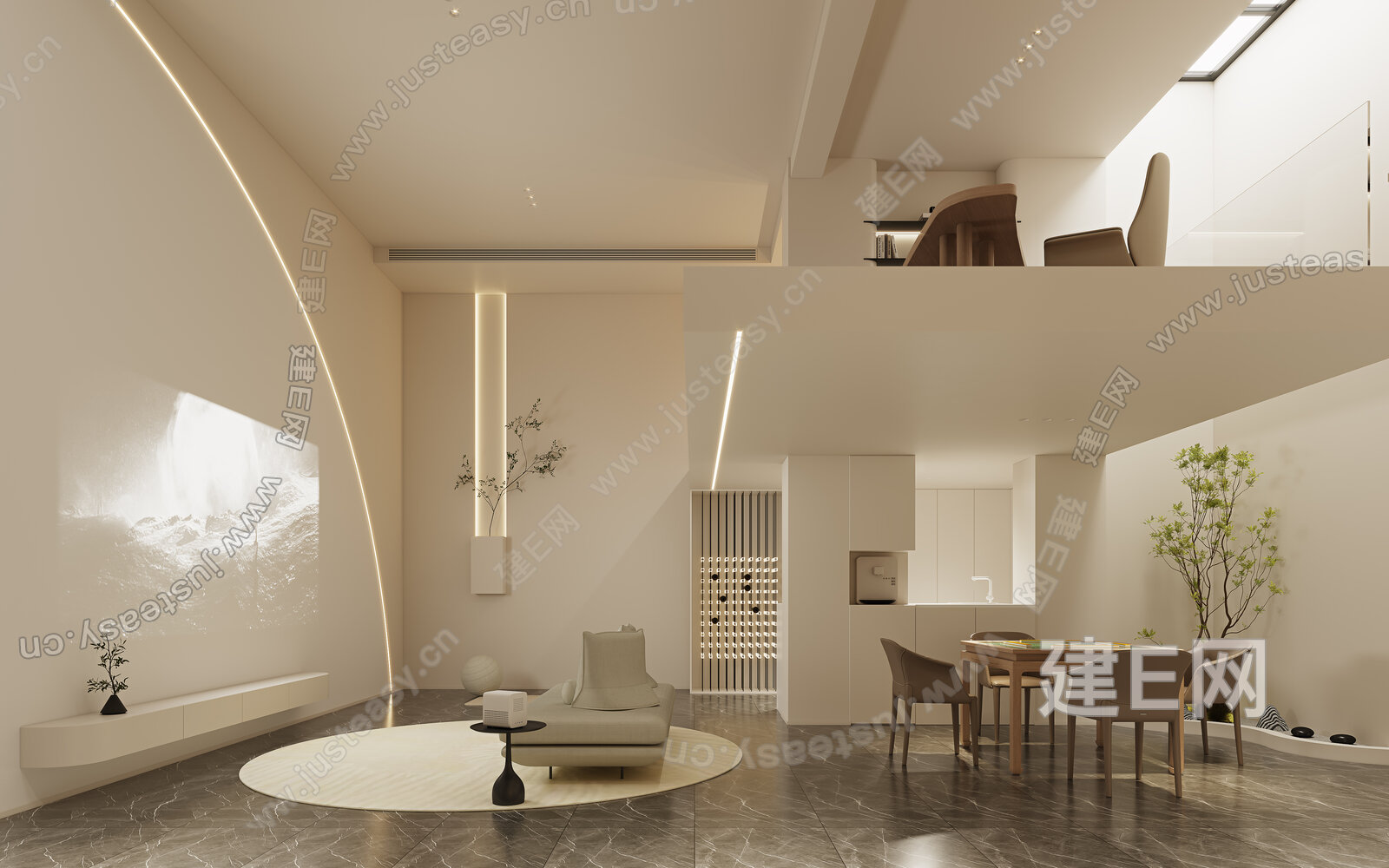 【侘寂风别墅3d模型】建e网_侘寂风别墅3d模型下载[ID:104289383]_打造3d侘寂风别墅模型免费下载平台