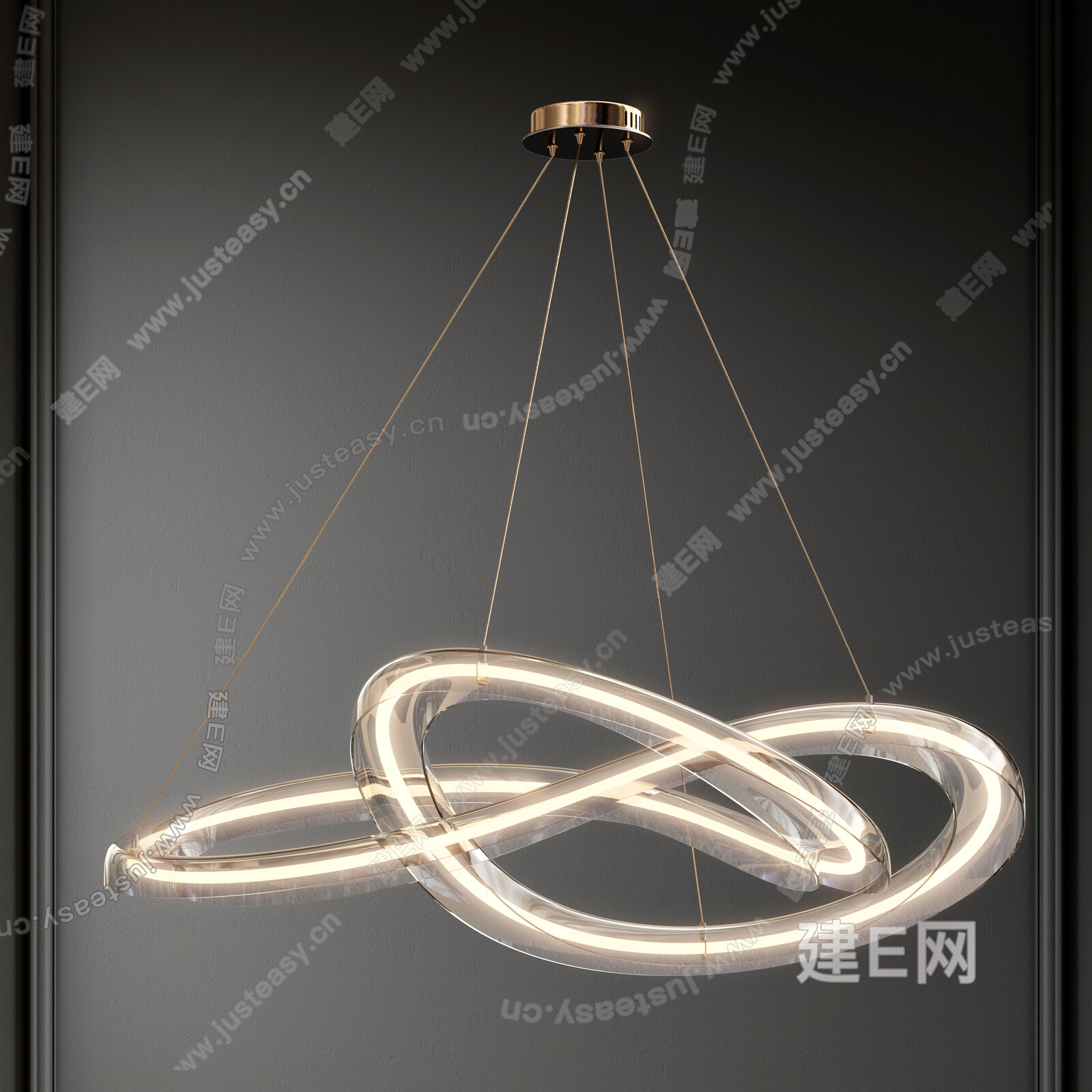 【现代环形玻璃艺术吊灯3d模型】建e网_现代环形玻璃艺术吊灯3d模型下载[ID:114709509]_打造3d现代环形玻璃艺术吊灯模型免费下载平台