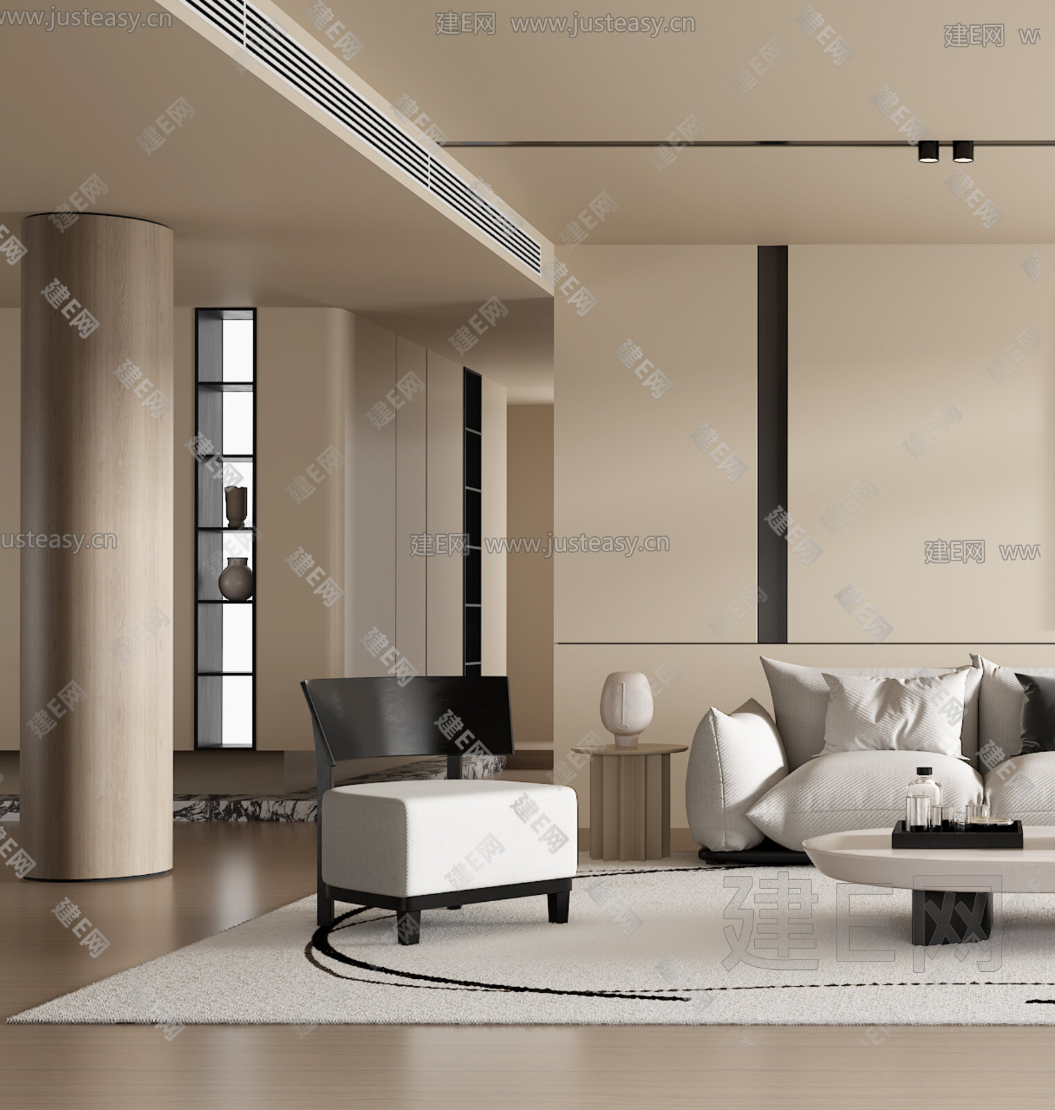 【现代客厅3d模型】建e网_现代客厅3d模型下载[ID:115692653]_打造3d现代客厅模型免费下载平台