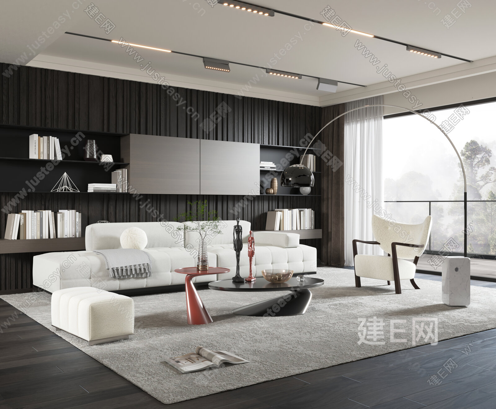 【Minotti 现代客厅3d模型】建e网_Minotti 现代客厅3d模型下载[ID:117396485]_打造3dMinotti 现代客厅 ...