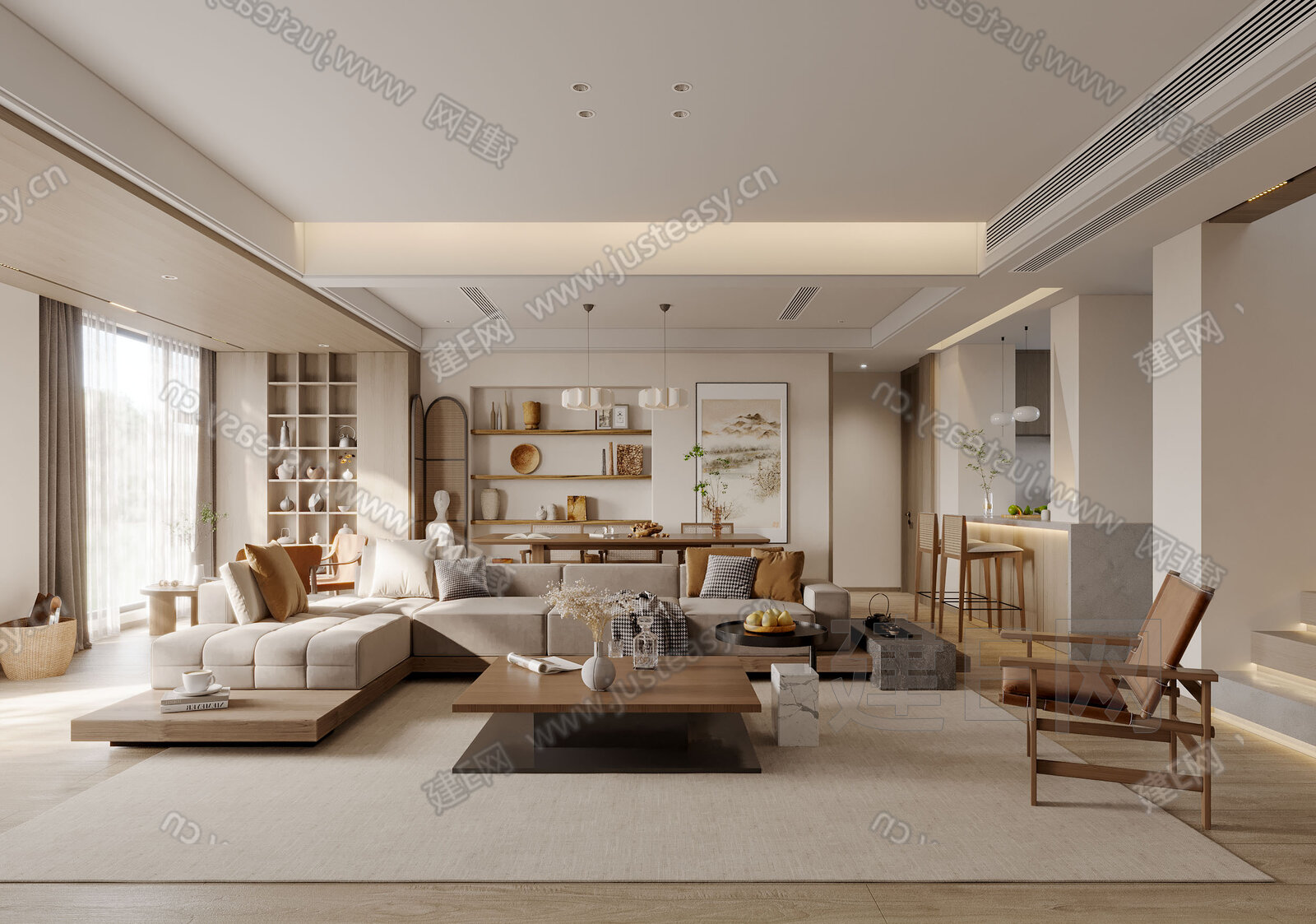 【侘寂客餐厅3d模型】建E网_侘寂客餐厅3d模型下载[ID:109532233]_打造3d侘寂客餐厅模型免费下载平台