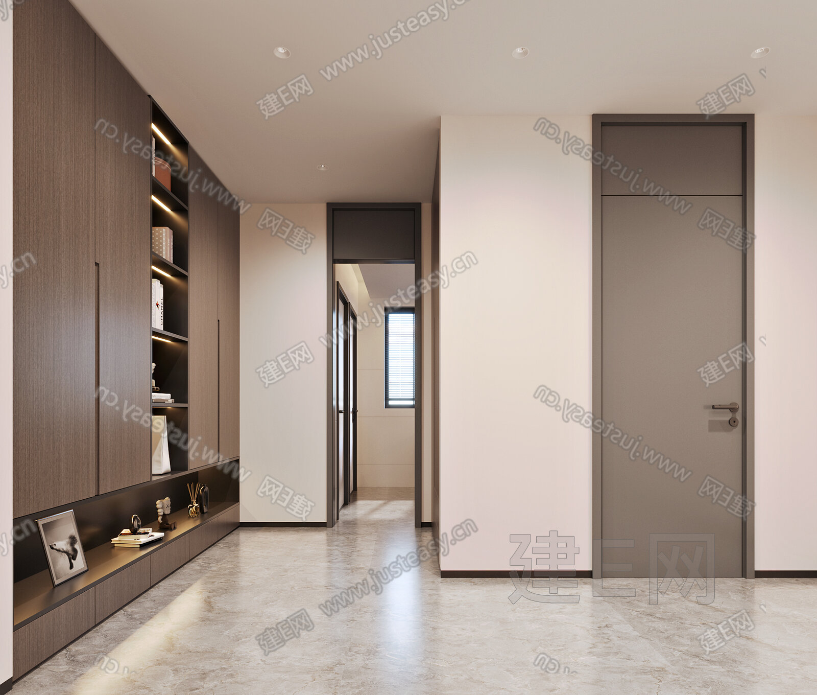 现代过道模型SU模型下载[ID:115559593]_建e网su模型