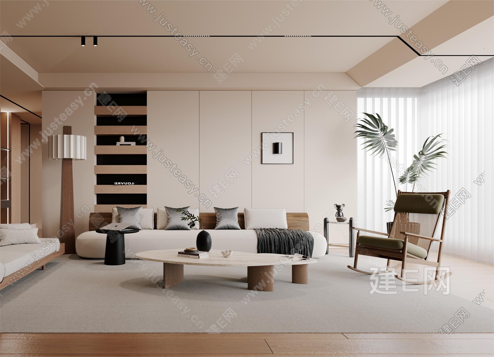 【现代客厅3d模型】建e网_现代客厅3d模型下载[ID:109990981]_打造3d现代客厅模型免费下载平台
