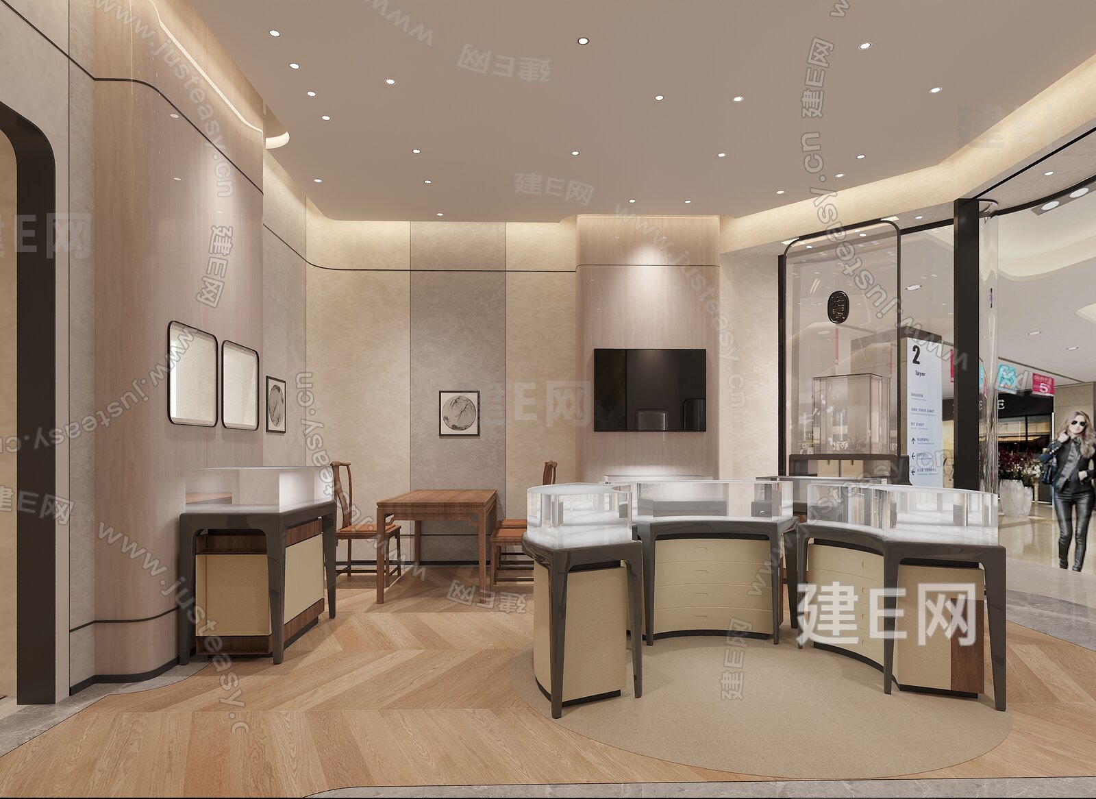 现代珠宝店3d模型下载[ID:106977224]_建e网3d模型