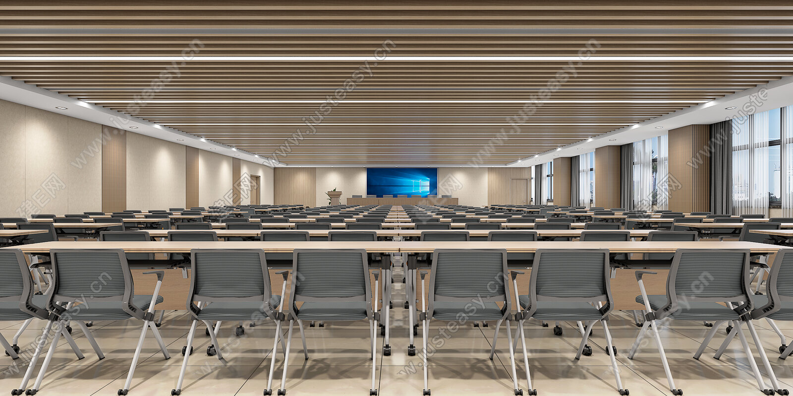 【现代多功能会议室3d模型】建E网_现代多功能会议室3d模型下载[ID:107960146]_打造3d现代多功能会议室模型免费下载平台
