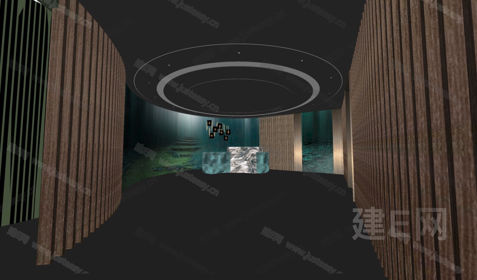 现代过道模型SU模型下载[ID:105598731]_建e网su模型