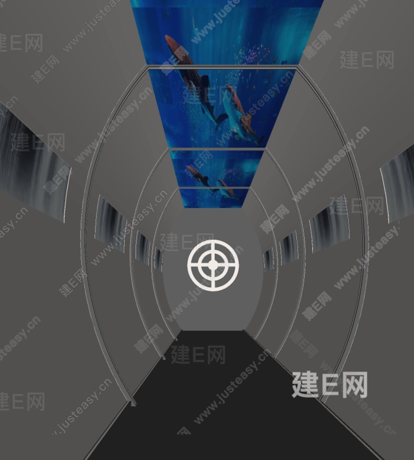 现代KTV过道模型SU模型下载[ID:107237142]_建e网su模型