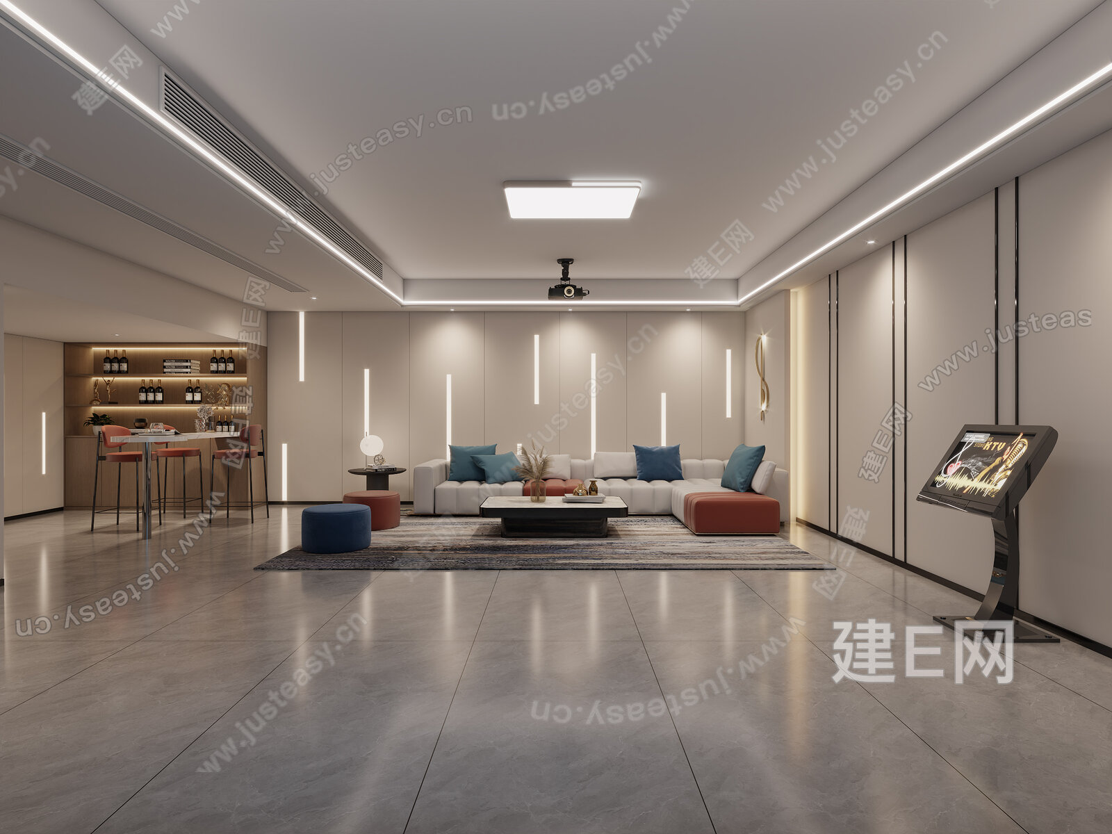 【现代影音室3d模型】建e网_现代影音室3d模型下载[ID:116807510]_打造3d现代影音室模型免费下载平台