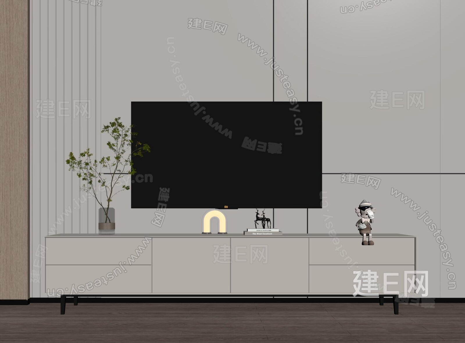 Arflex现代电视柜模型SU模型下载[ID:115887996]_建E室内设计网