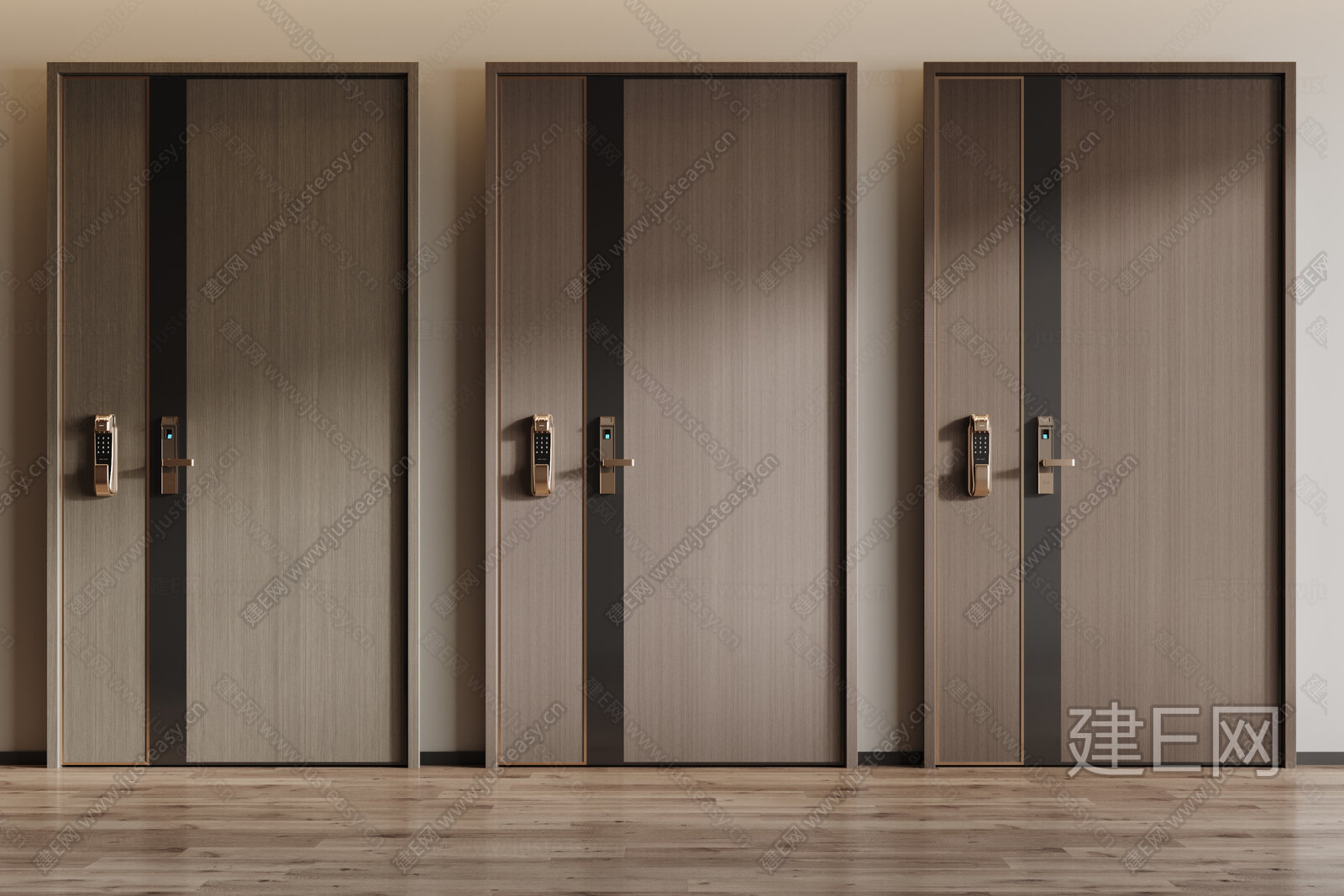现代门模型SU模型下载[ID:111431617]_建e网su模型