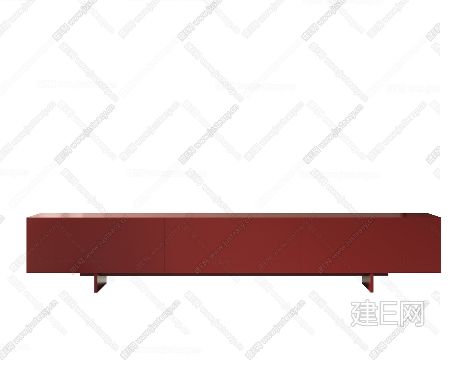 Cappellini 现代电视柜模型SU模型下载[ID:112480000]_建E室内设计网