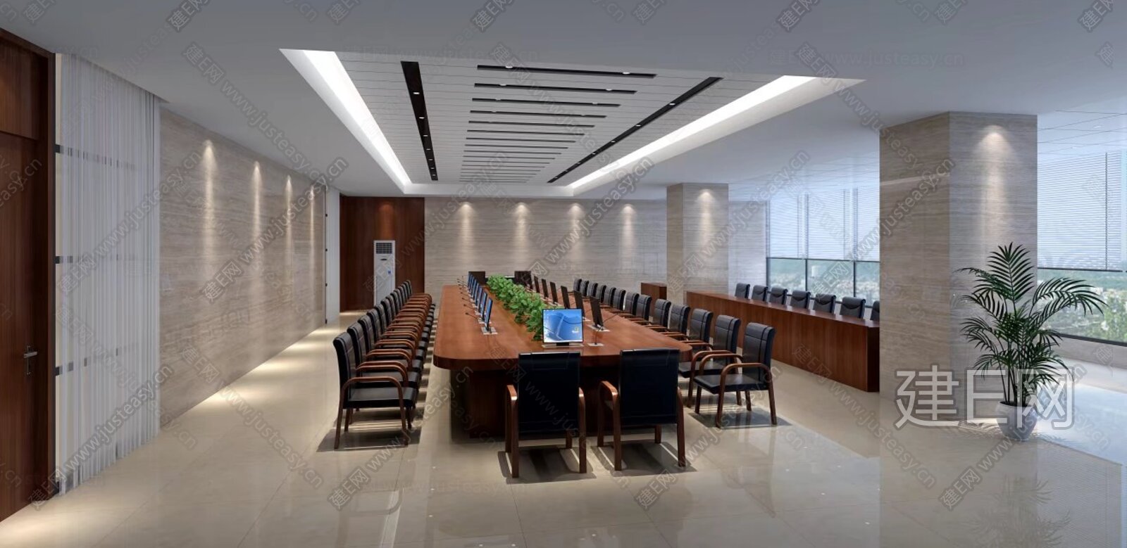 【现代会议室3d模型】建E网_现代会议室3d模型下载[ID:108222005]_打造3d现代会议室模型免费下载平台