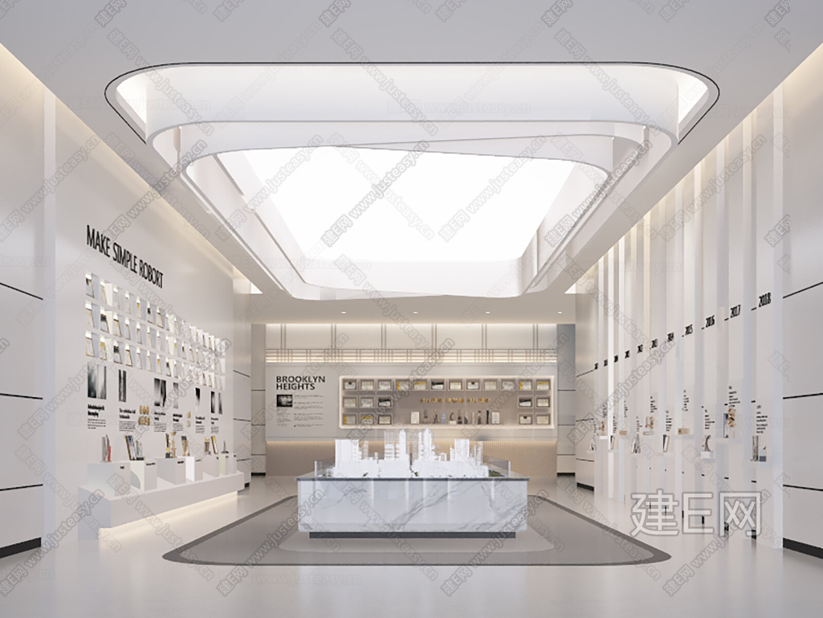 【现代展厅3d模型】建e网_现代展厅3d模型下载[ID:108746353]_打造3d现代展厅模型免费下载平台