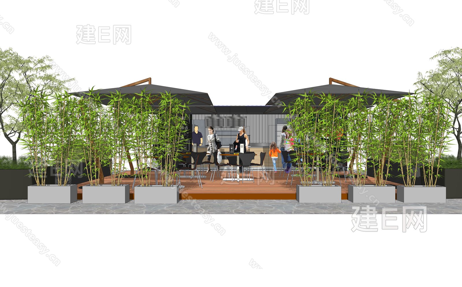 现代集装箱模型SU模型下载[ID:112611105]_建e网su模型
