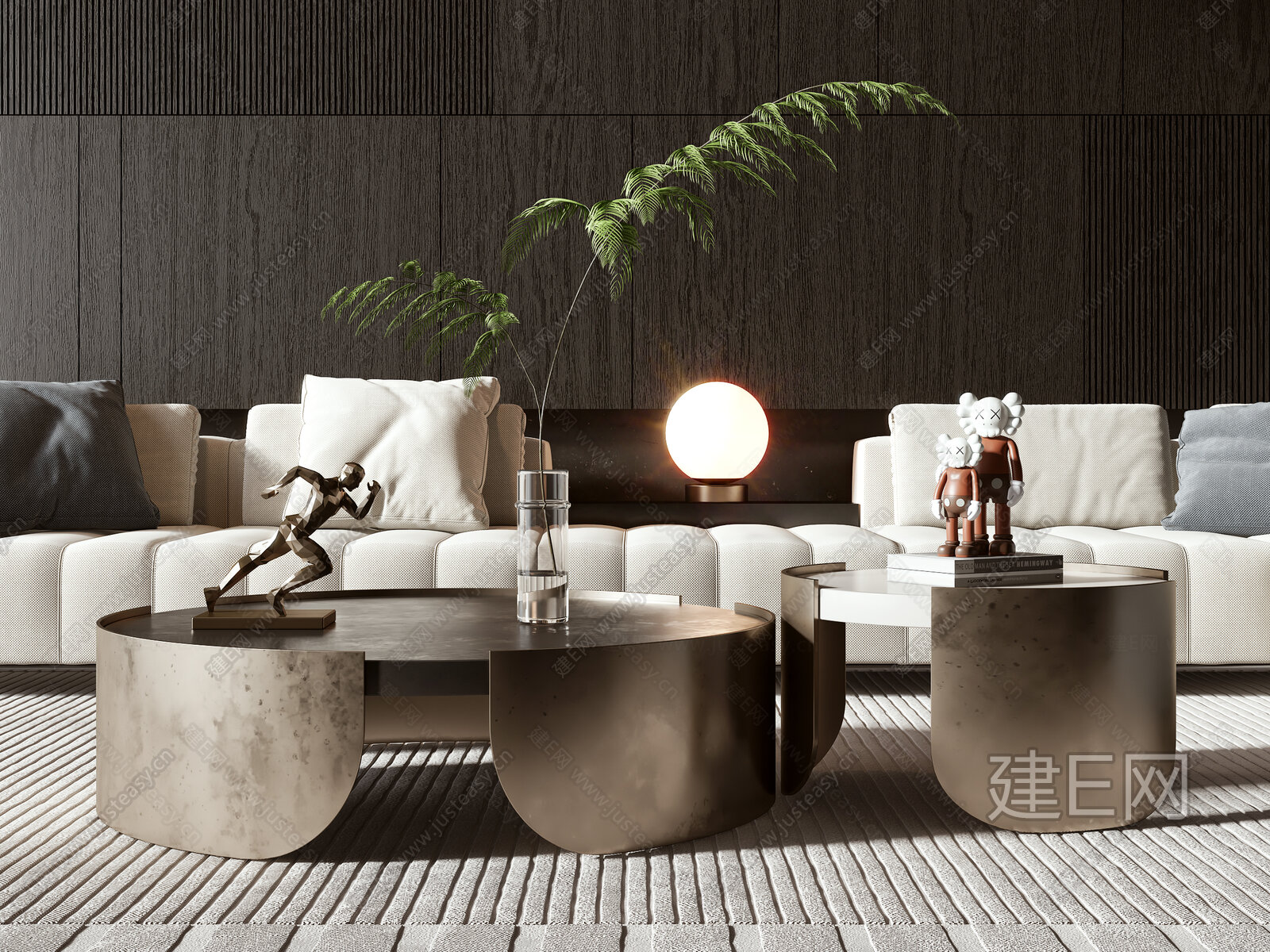 minotti 现代茶几3d模型下载[ID:101275163]_建e网3d模型