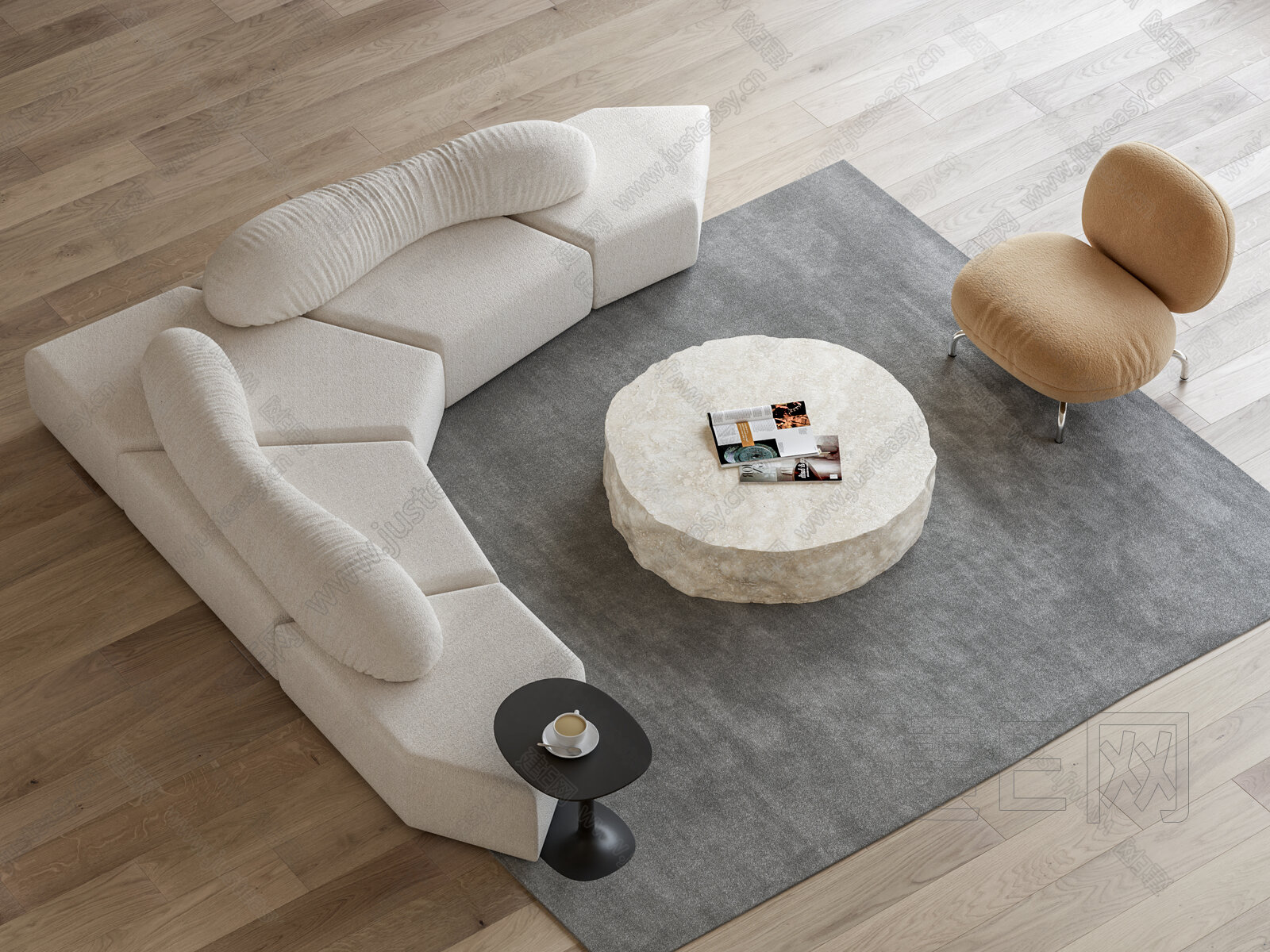 Edra 现代多人沙发模型SU模型下载[ID:112873401]_建E室内设计网