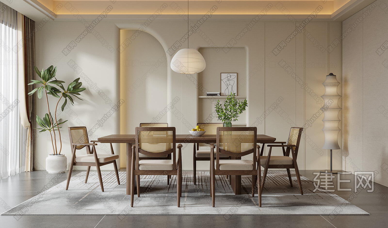 【侘寂风餐厅3d模型】建e网_侘寂风餐厅3d模型下载[ID:103569126]_打造3d侘寂风餐厅模型免费下载平台