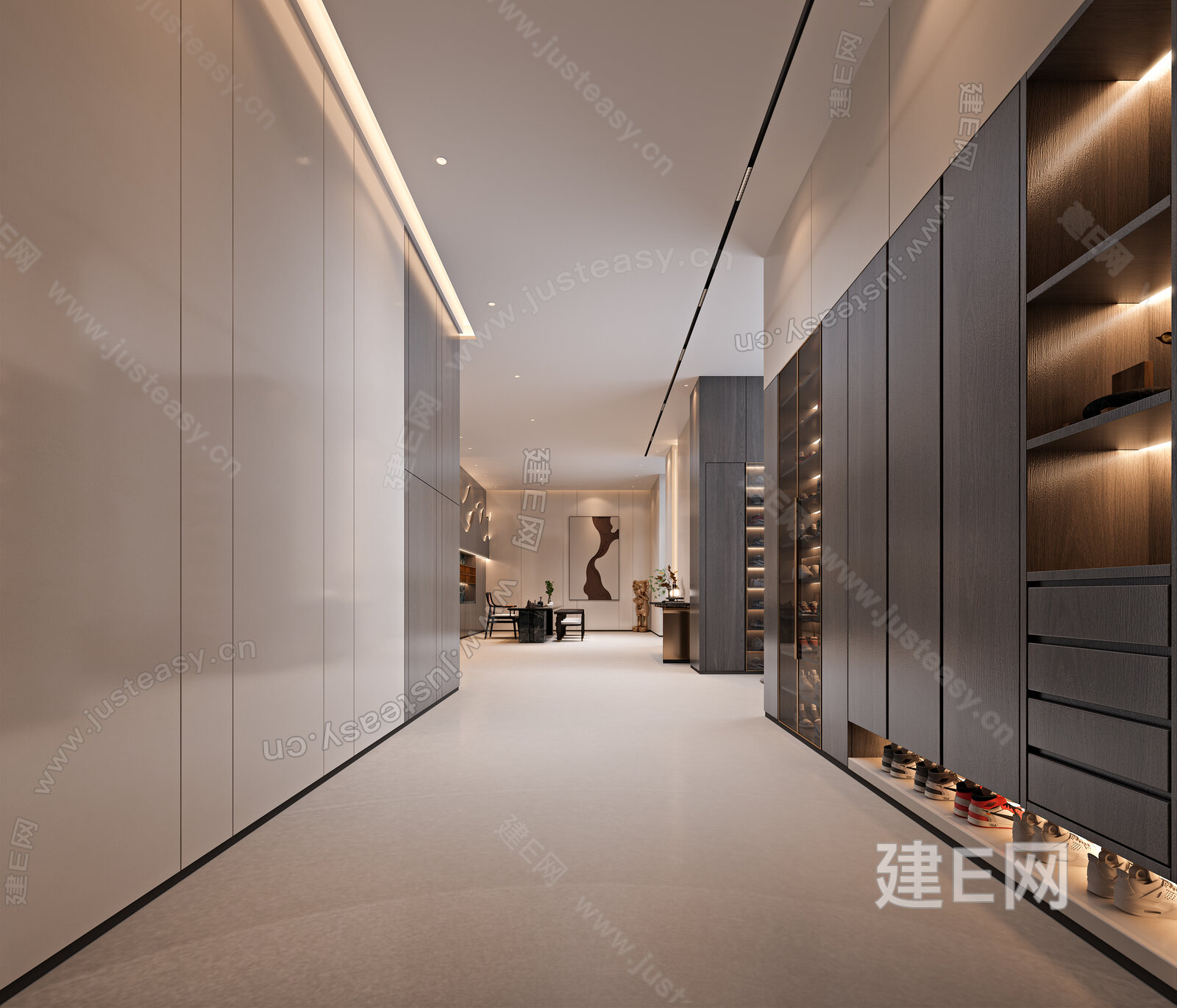 现代轻奢茶室3d模型下载[ID:113858231]_建e网3d模型