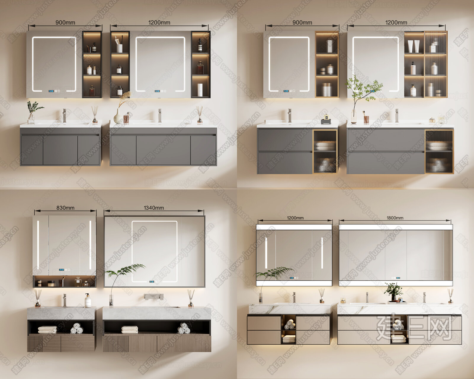 【现代浴室柜3d模型】建e网_现代浴室柜3d模型下载[ID:115103277]_打造3d现代浴室柜模型免费下载平台