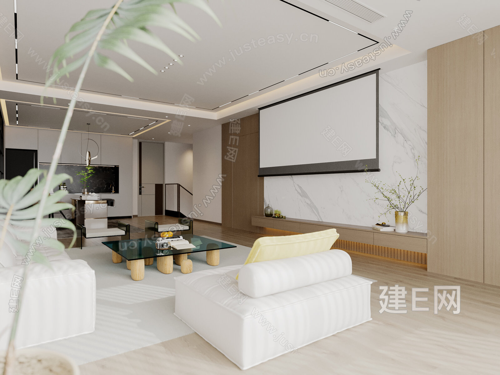 【现代客厅3d模型】建E网_现代客厅3d模型下载[ID:115627613]_打造3d现代客厅模型免费下载平台