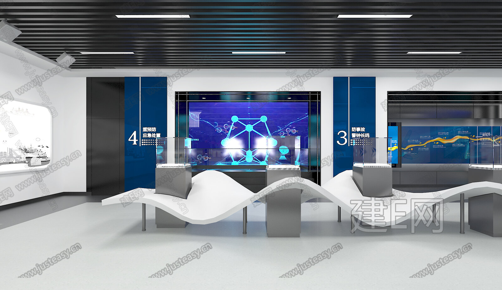 【现代科技展厅3d模型】建E网_现代科技展厅3d模型下载[ID:109205058]_打造3d现代科技展厅模型免费下载平台