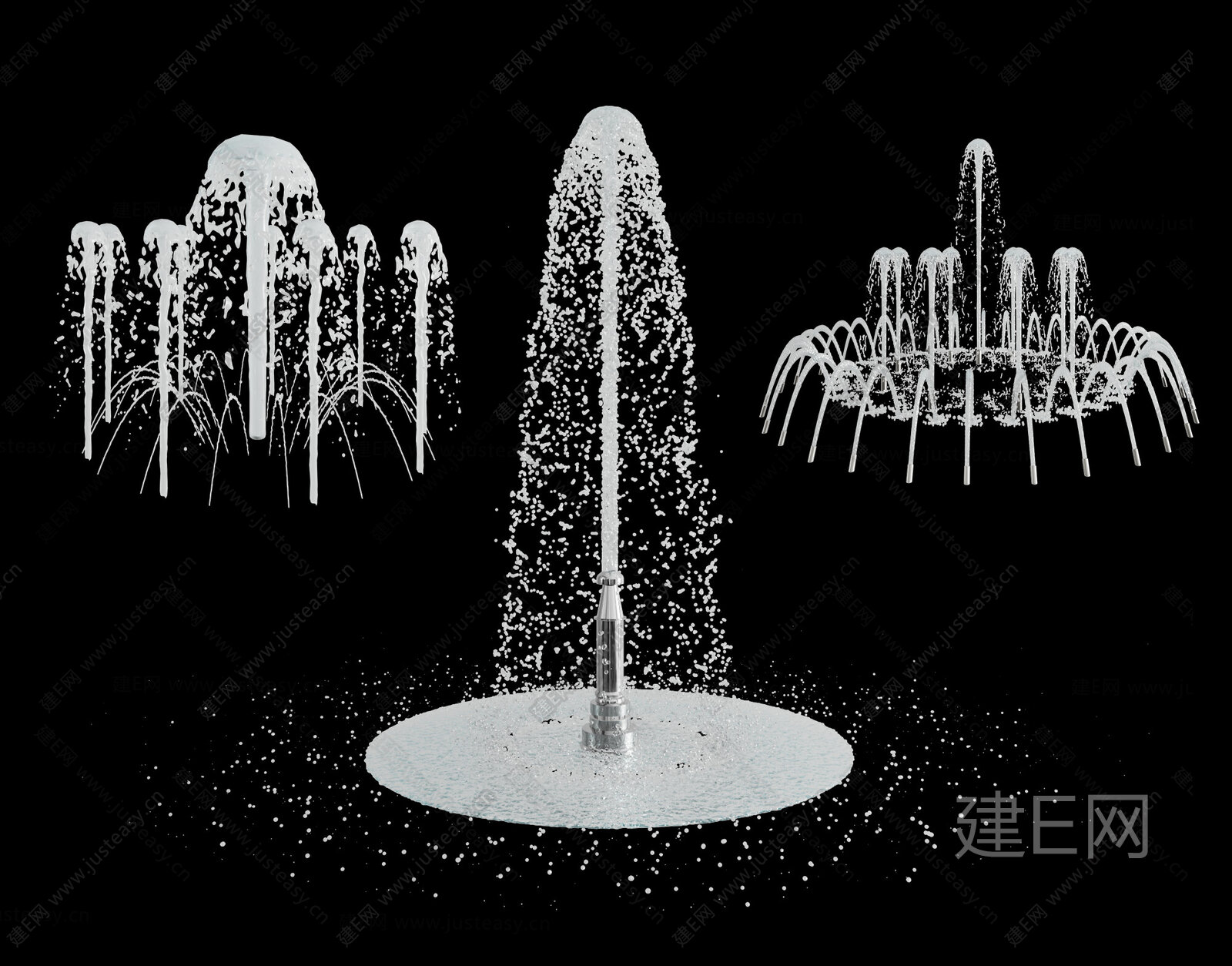 【现代喷泉3d模型】建e网_现代喷泉3d模型下载[ID:105142585]_打造3d现代喷泉模型免费下载平台