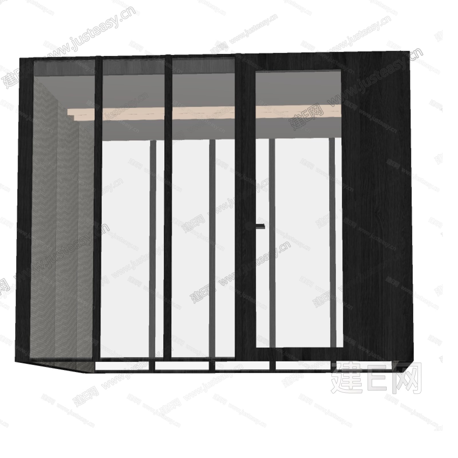 现代集装箱 模型SU模型下载[ID:111496816]_建e网su模型