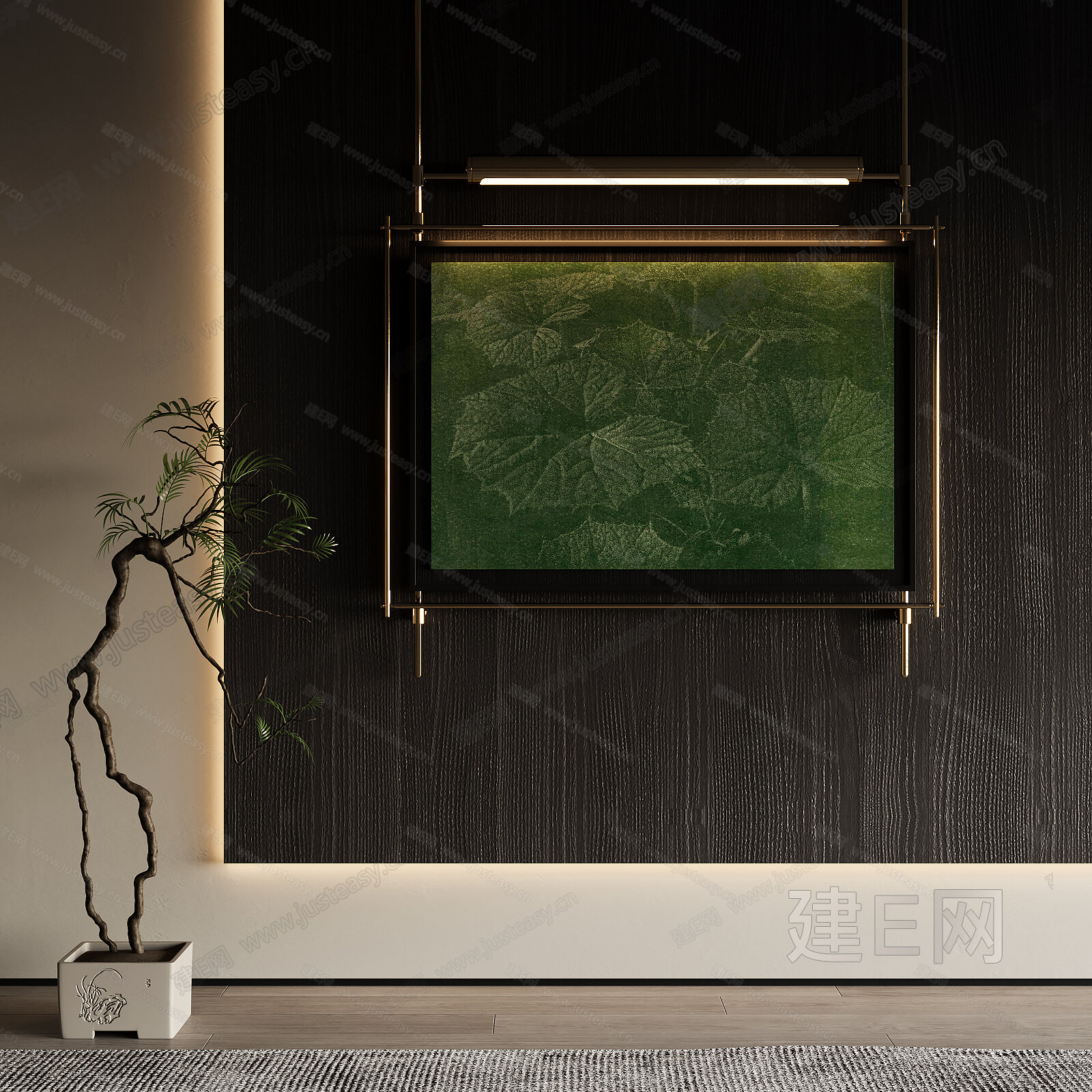 【新中式装饰画3d模型】建e网_新中式装饰画3d模型下载[ID:108026317]_打造3d新中式装饰画模型免费下载平台