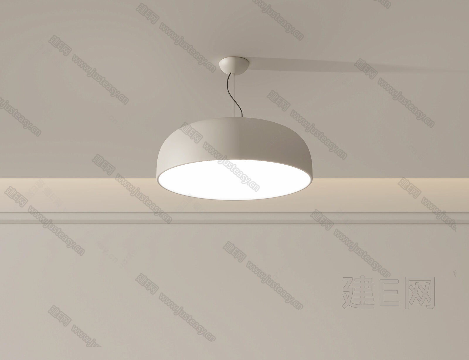 现代吊灯3d模型下载[ID:100948343]_建e网3d模型
