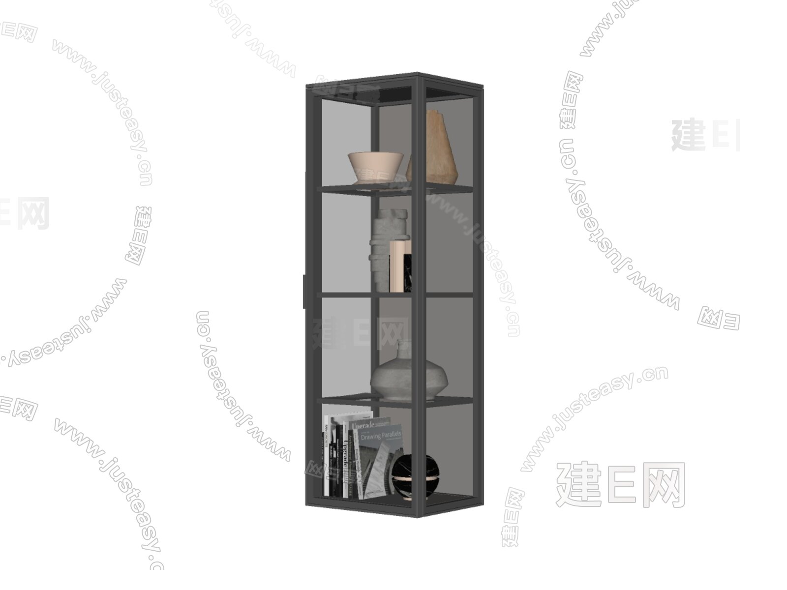 Alambra Rimadesio 现代装饰架模型SU模型下载[ID:105992563]_建E室内设计网