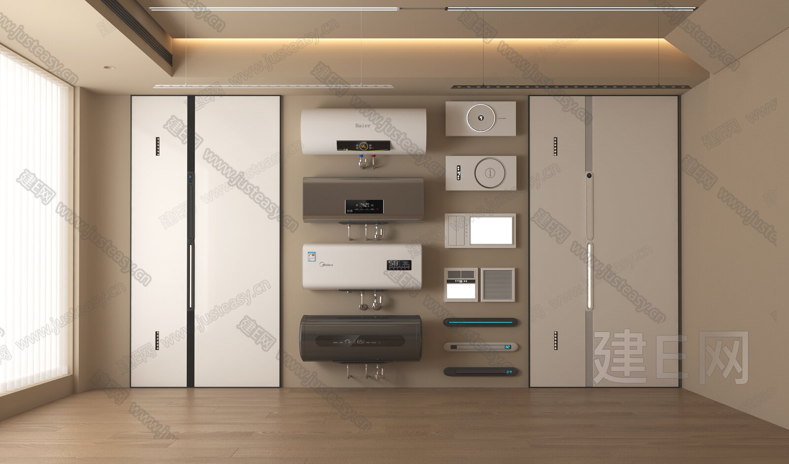 现代家用电器模型SU模型下载[ID:107368802]_建E室内设计网