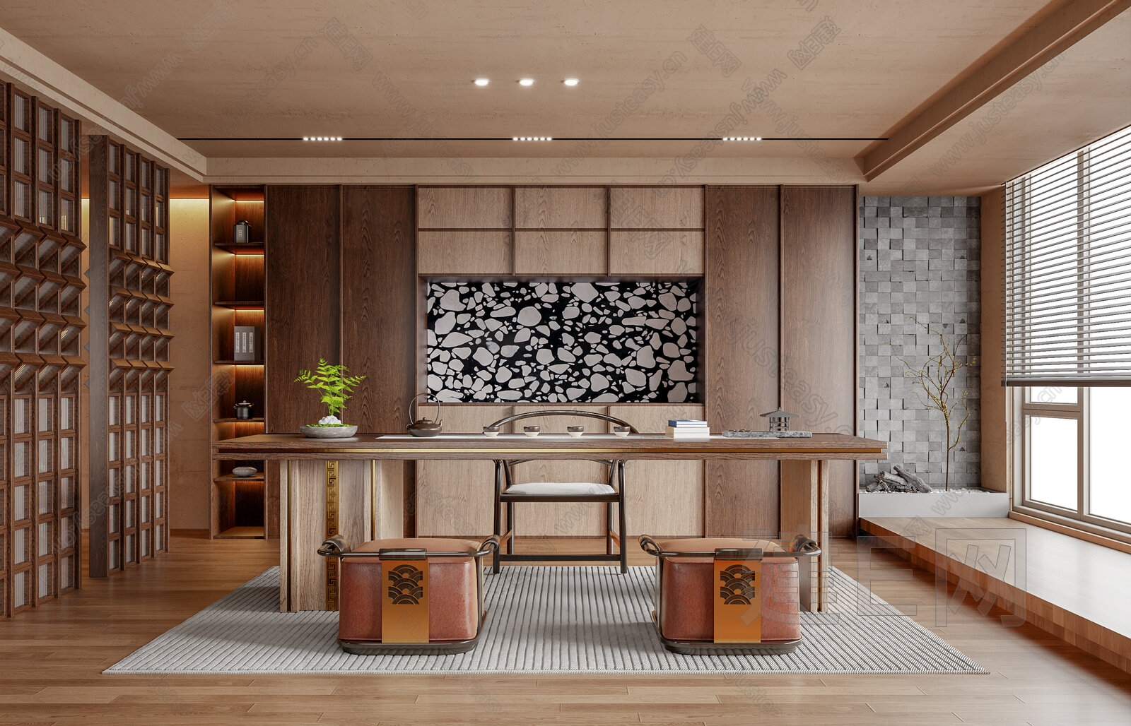 【侘寂风茶室3d模型】建E网_侘寂风茶室3d模型下载[ID:113531177]_打造3d侘寂风茶室模型免费下载平台