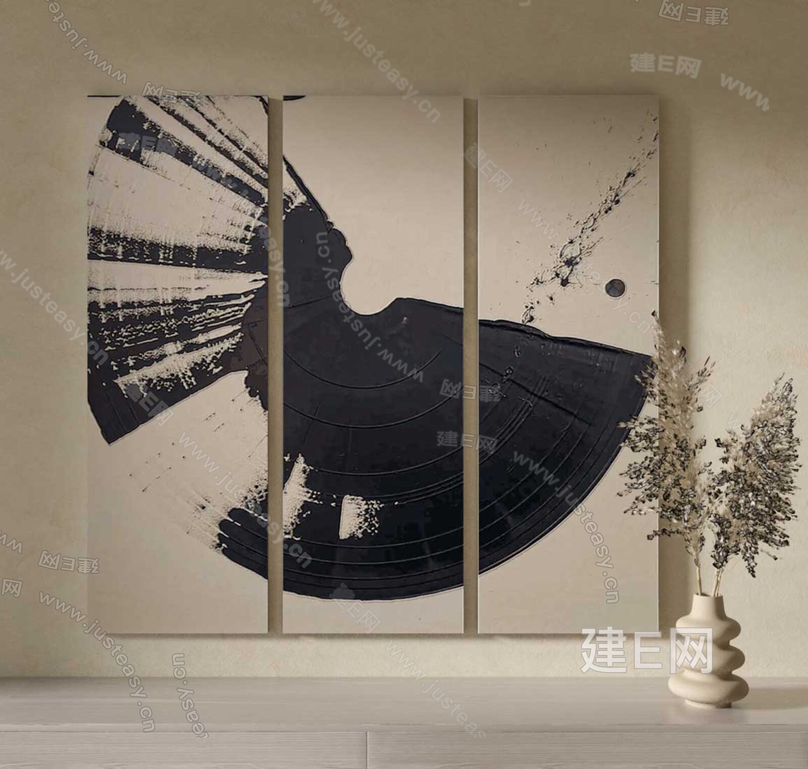 【新中式装饰画3d模型】建e网_新中式装饰画3d模型下载[ID:113531216]_打造3d新中式装饰画模型免费下载平台