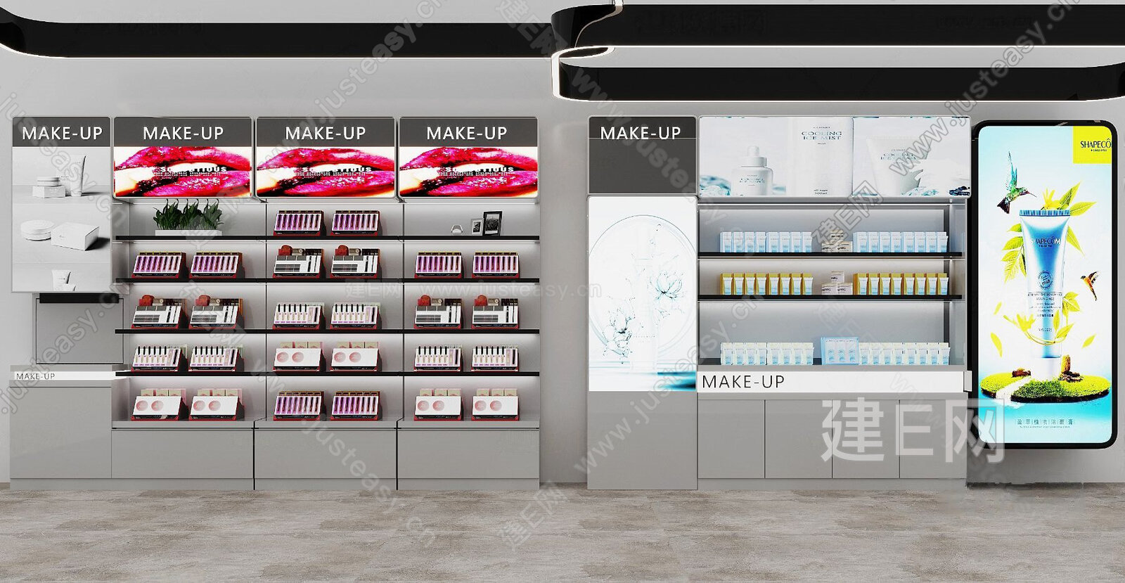 3D模型-现代化妆品货柜模型-M0003048410-炫云云模型网