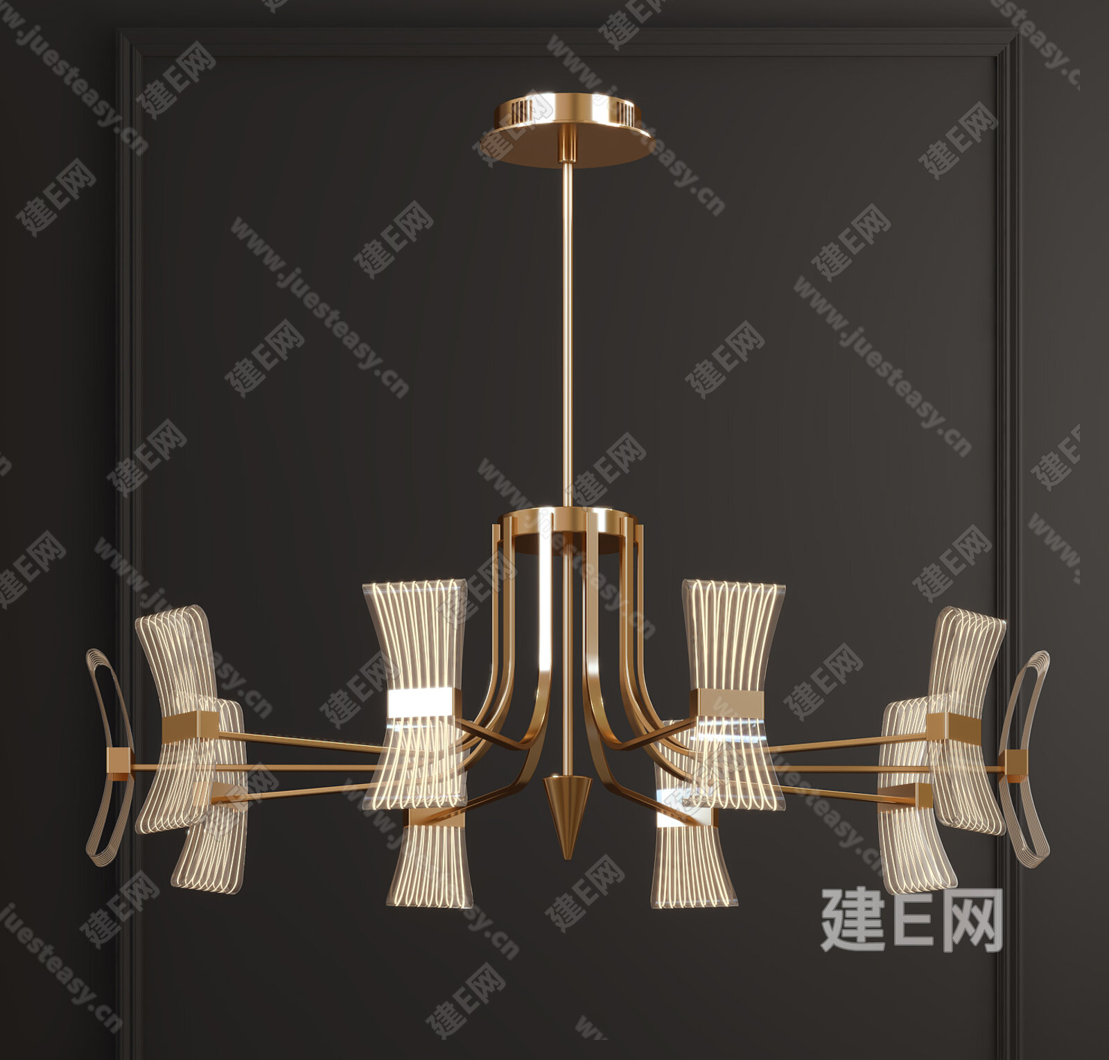 【现代艺术吊灯3d模型】建E网_现代艺术吊灯3d模型下载[ID:115497327]_打造3d现代艺术吊灯模型免费下载平台