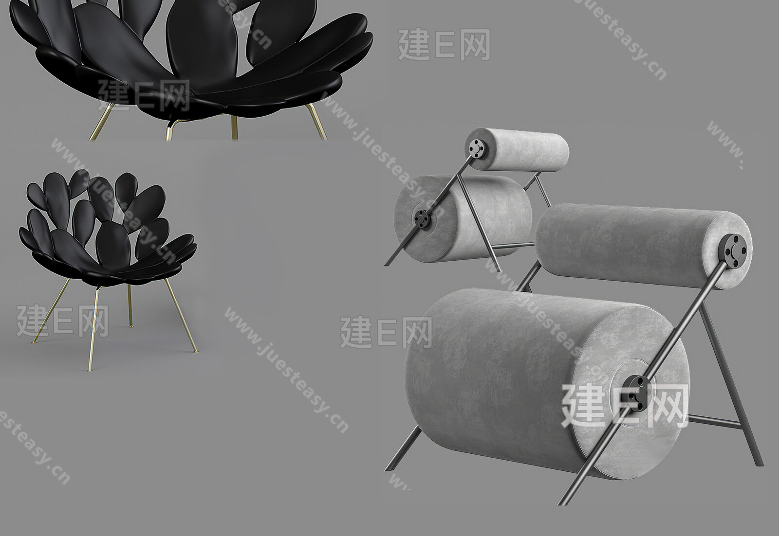 【现代异形单人椅3d模型】建e网_现代异形单人椅3d模型下载[ID:109140479]_打造3d现代异形单人椅模型免费下载平台