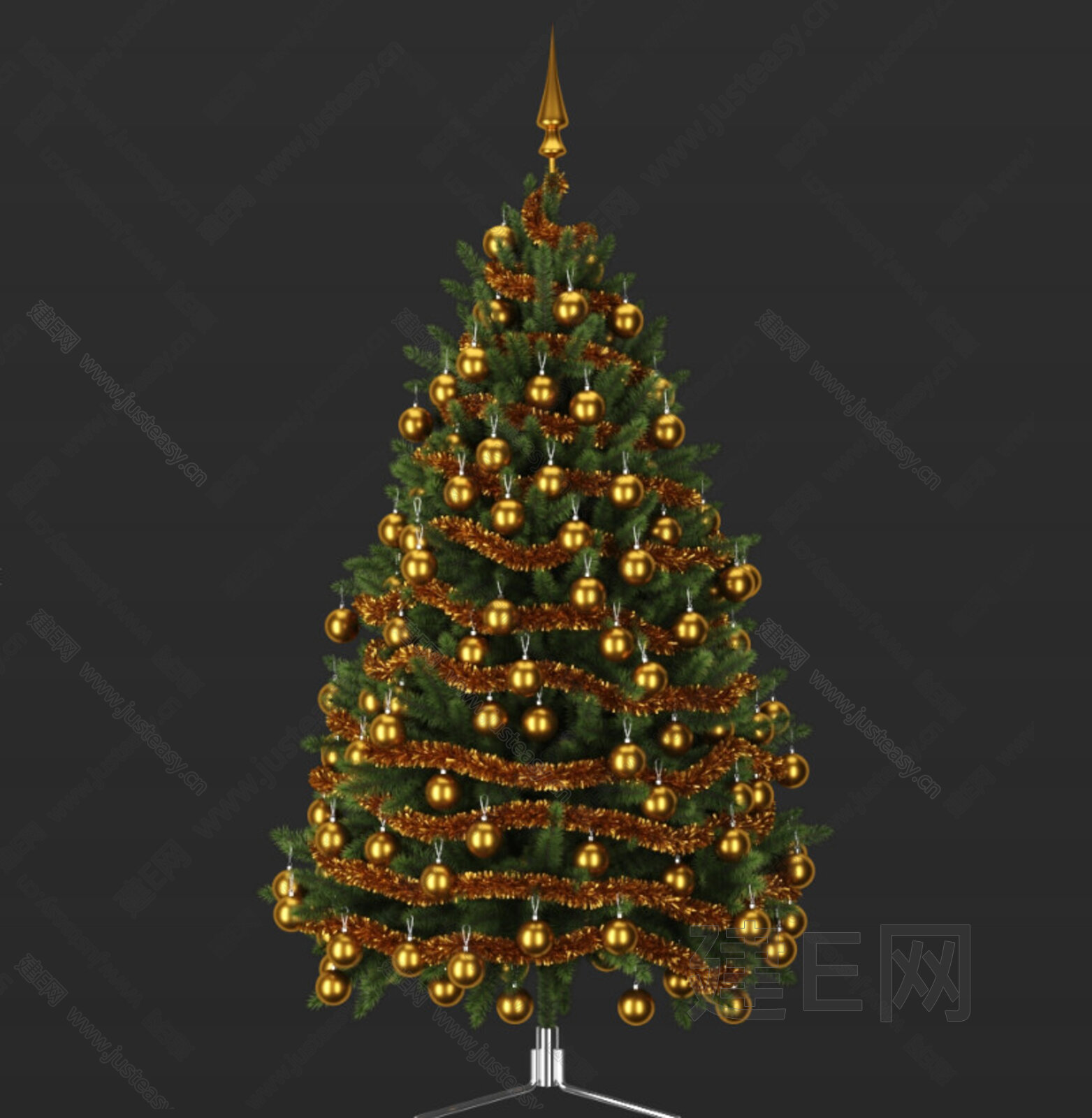 现代圣诞节装饰品 节日美陈3d模型下载[ID:112810361]_建e网3d模型