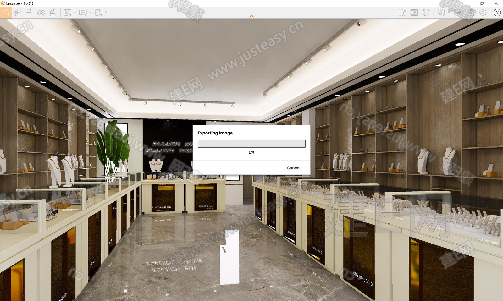 现代珠宝店模型SU模型下载[ID:114184698]_建e网su模型
