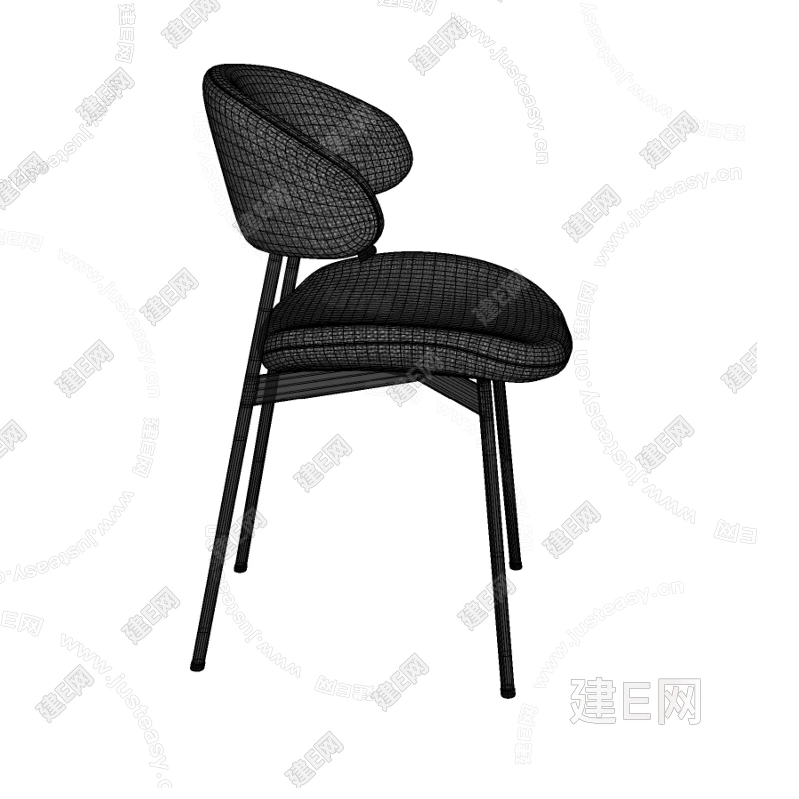 现代休闲椅模型SU模型下载[ID:115626347]_建E室内设计网