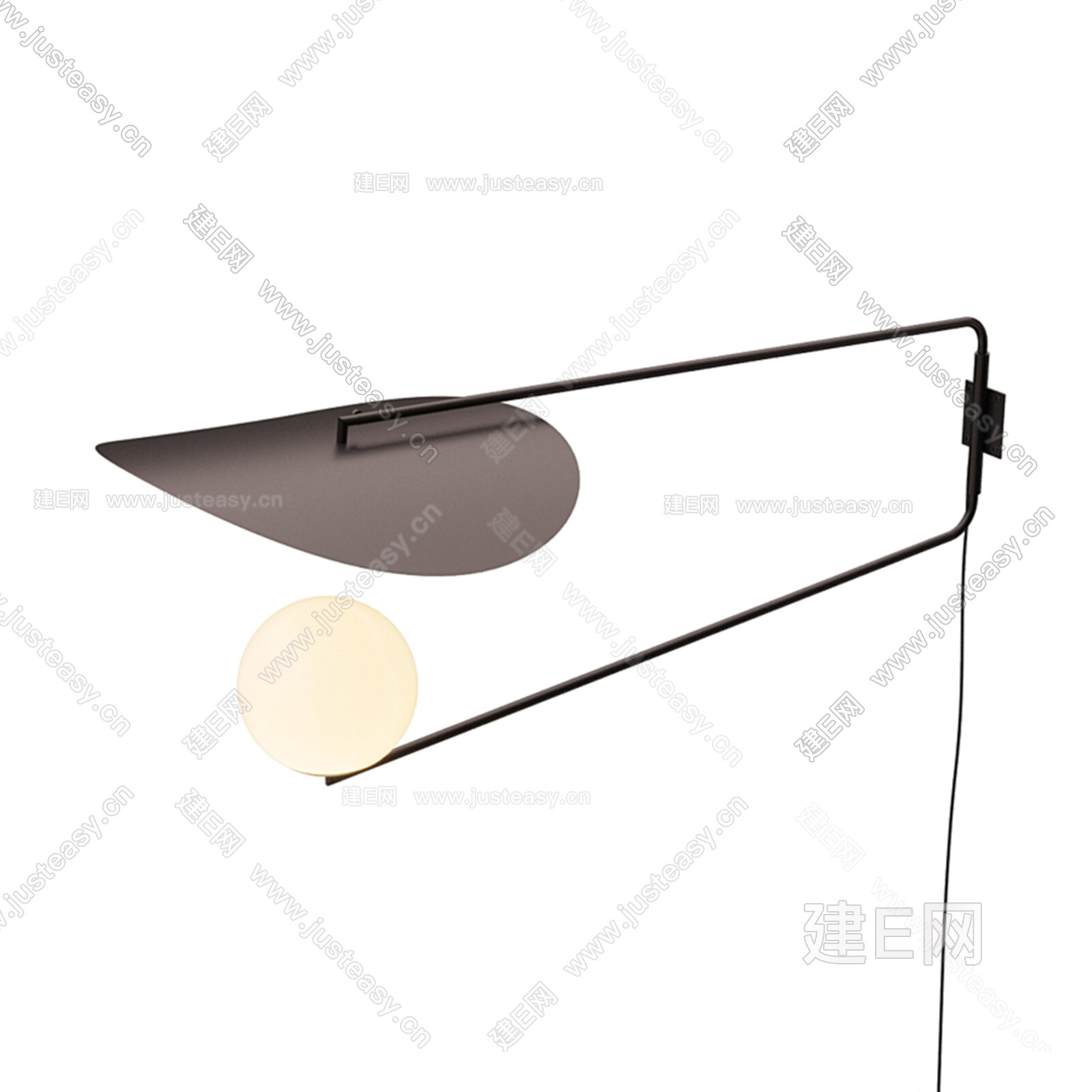 【现代壁灯3d模型】建e网_现代壁灯3d模型下载[ID:107632891]_打造3d现代壁灯模型免费下载平台