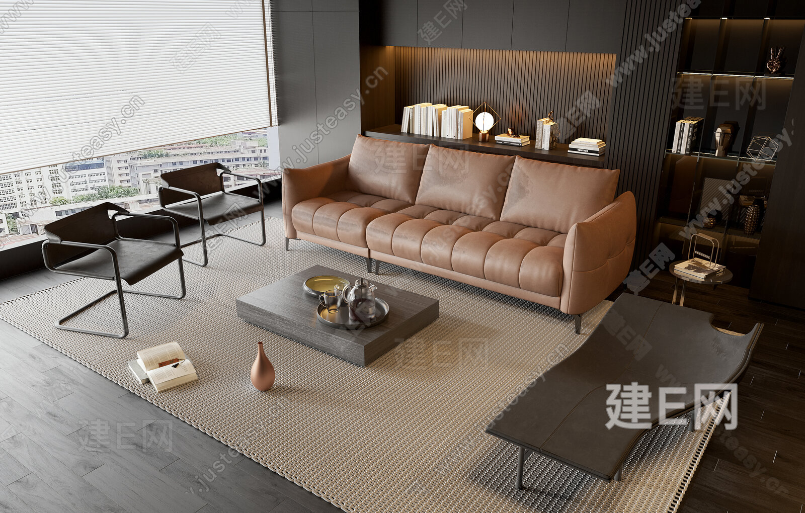 【现代沙发茶几组合3d模型】建E网_现代沙发茶几组合3d模型下载[ID:102979608]_打造3d现代沙发茶几组合模型免费下载平台