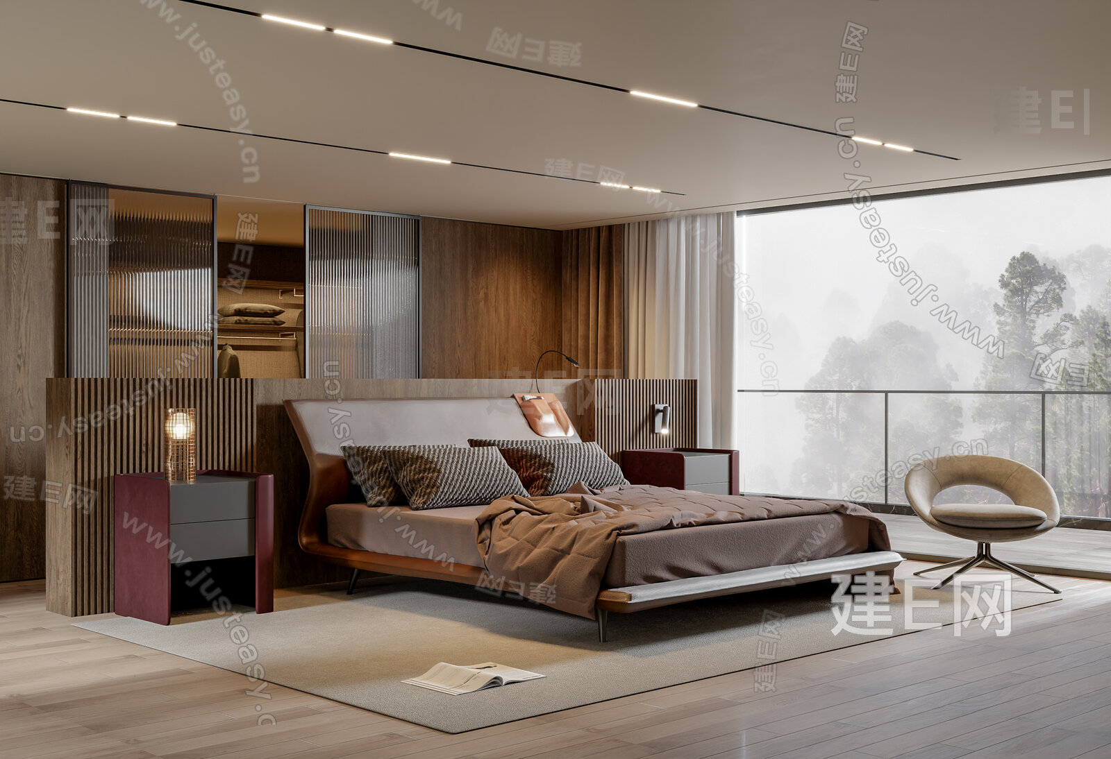 Minotti 米洛提 现代卧室模型SU模型下载[ID:105402620]_建e网su模型