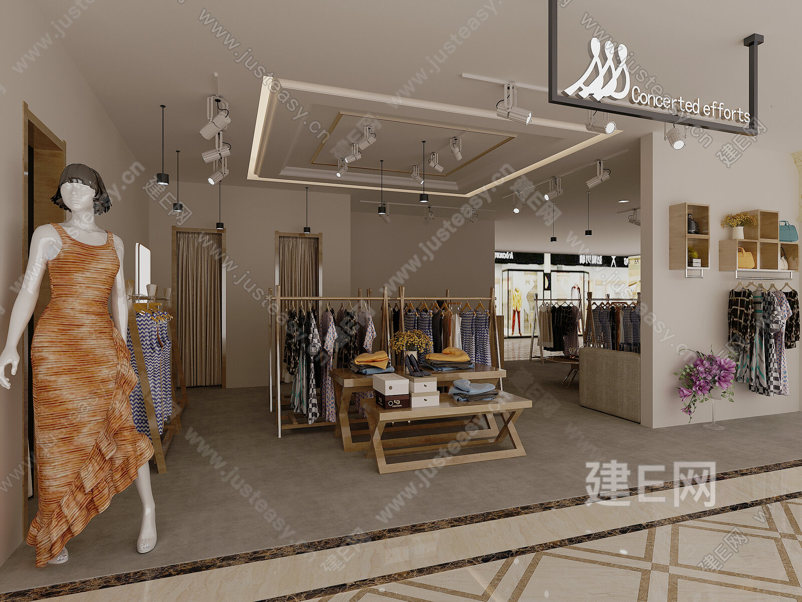 【现代商场专卖店3d模型】建e网_现代商场专卖店3d模型下载[ID:109140176]_打造3d现代商场专卖店模型免费下载平台