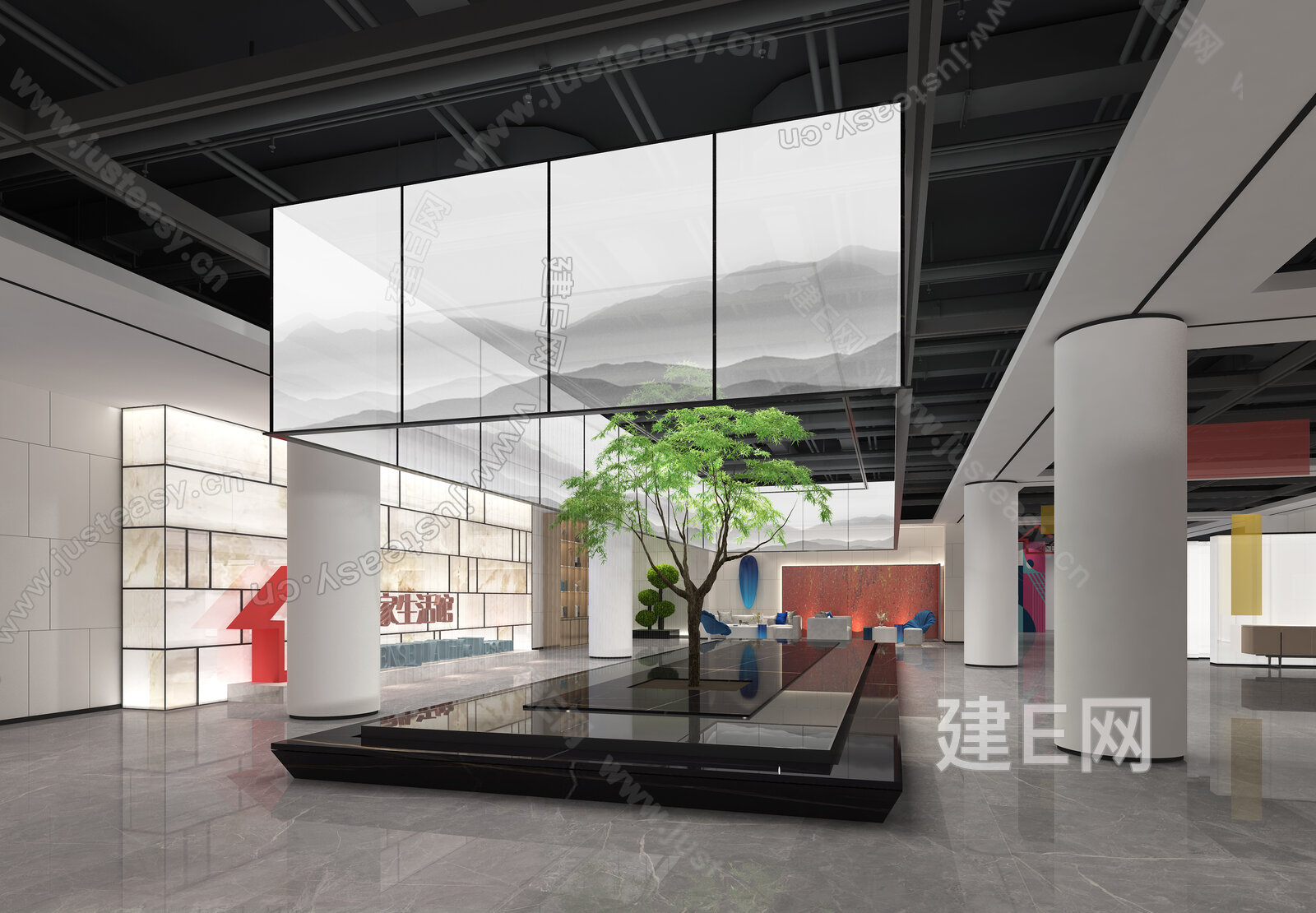 【现代家居商场3d模型】建e网_现代家居商场3d模型下载[ID:109926620]_打造3d现代家居商场模型免费下载平台