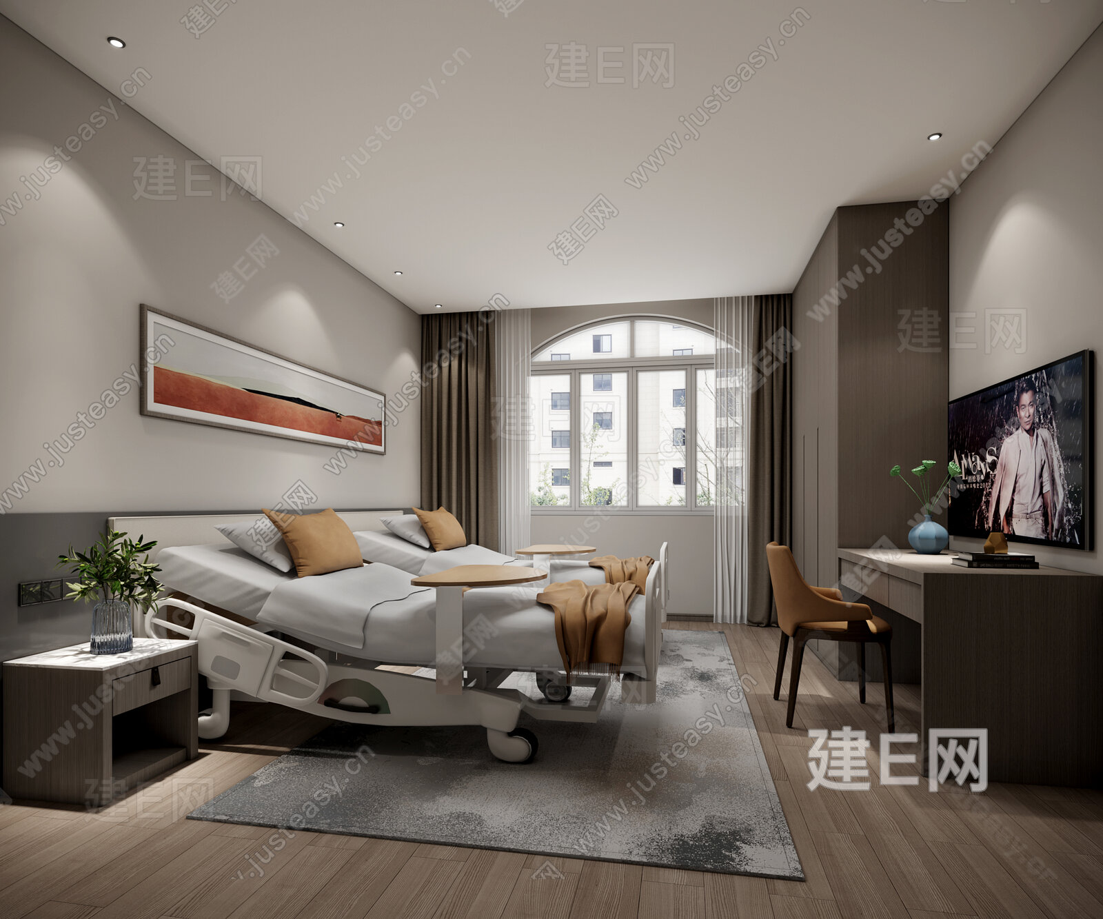 【现代医院老人疗养室3d模型】建e网_现代医院老人疗养室3d模型下载[ID:109861022]_打造3d现代医院老人疗养室模型免费下载平台