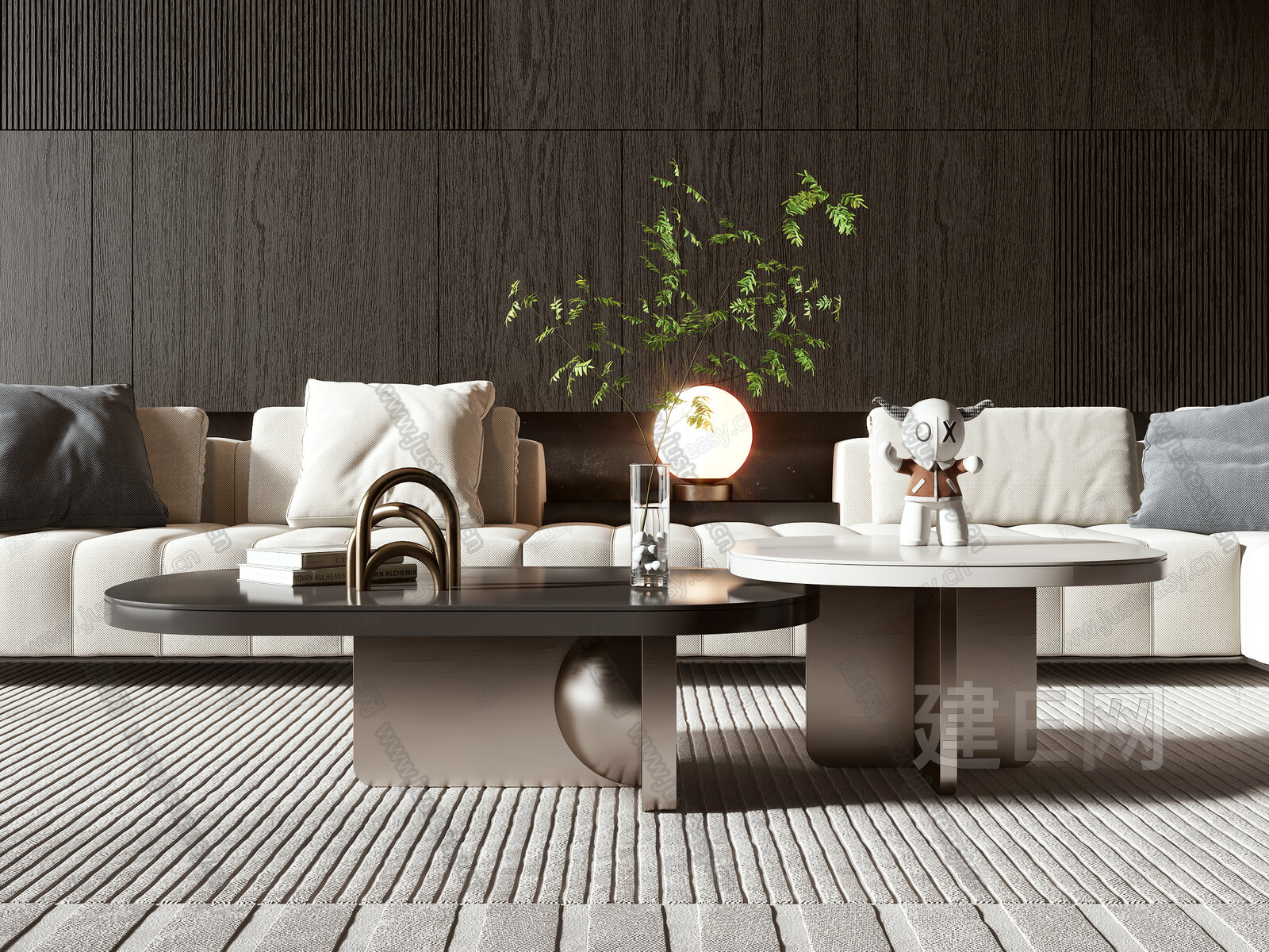 minotti 现代茶几模型SU模型下载[ID:101928962]_建E室内设计网