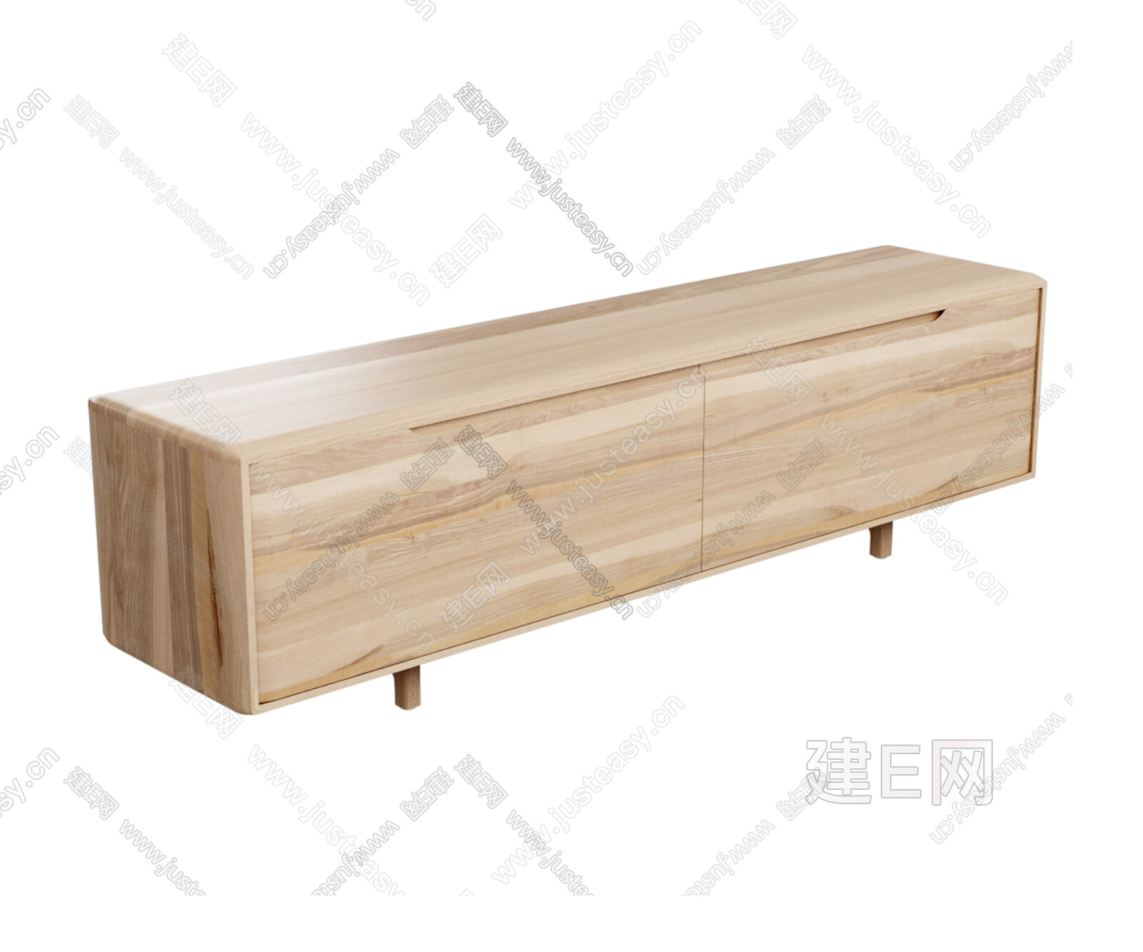 现代电视柜 模型SU模型下载[ID:103239734]_建e网su模型