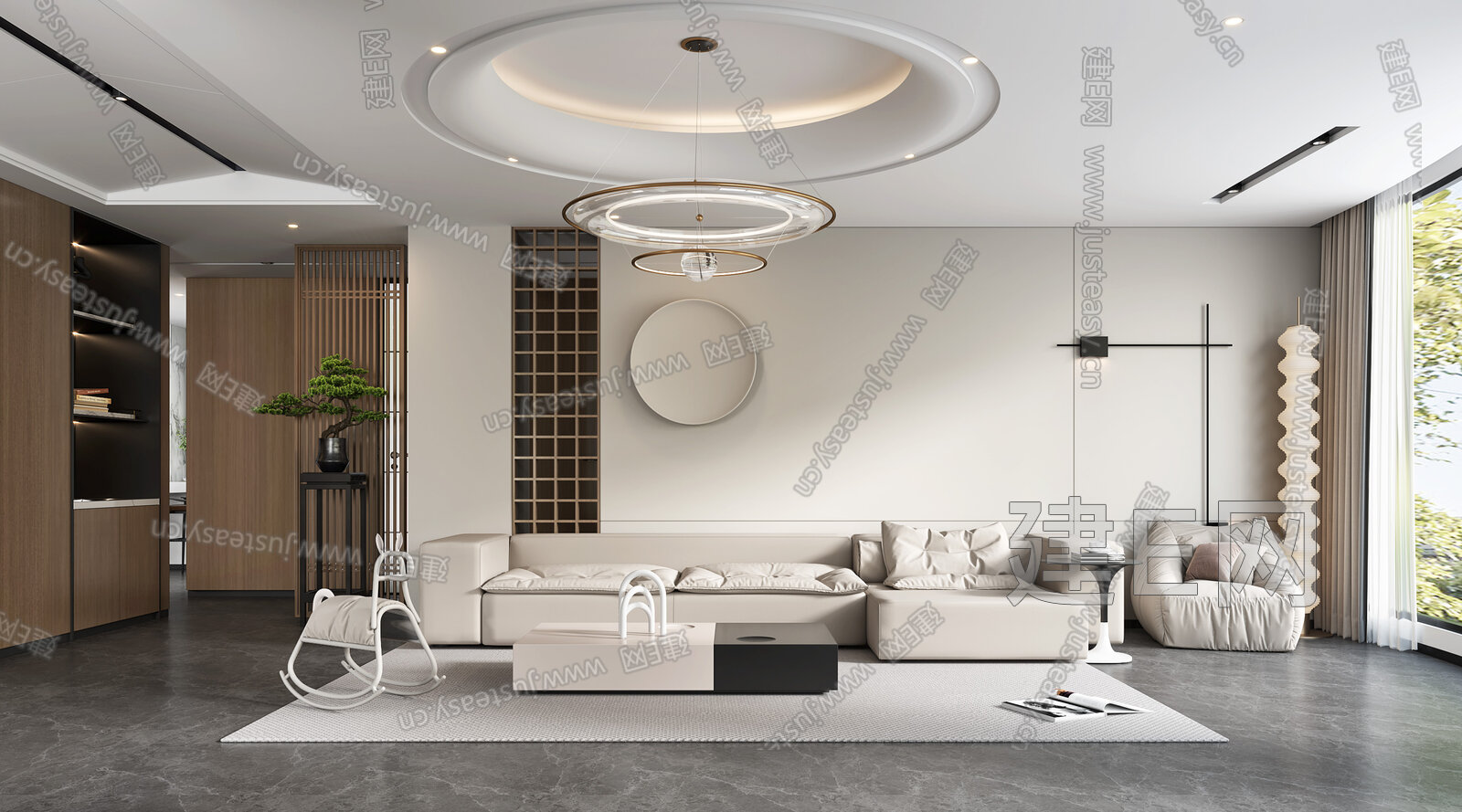 【现代客厅3d模型】建e网_现代客厅3d模型下载[ID:112810152]_打造3d现代客厅模型免费下载平台