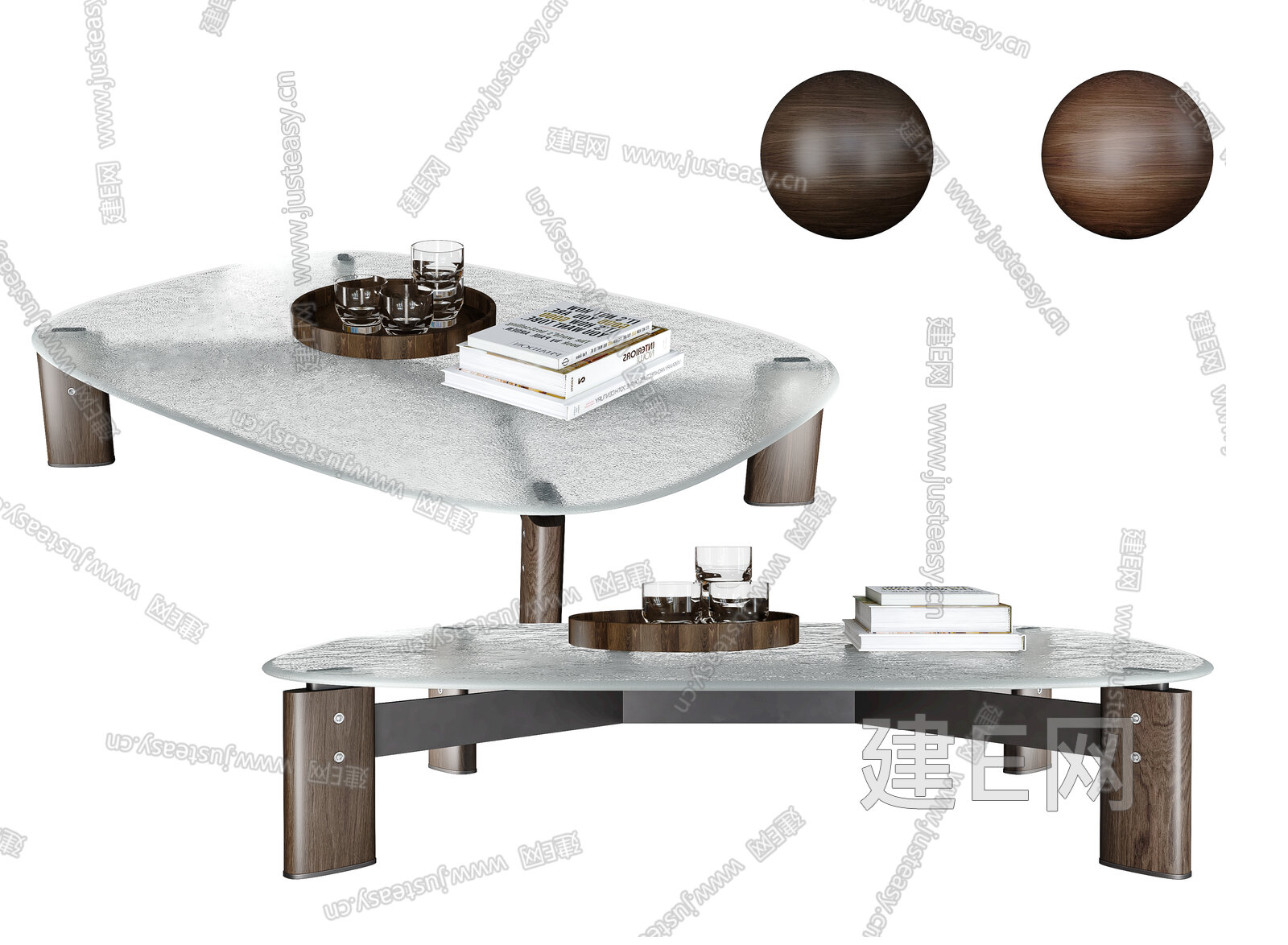 Minotti|米洛提 现代茶几模型SU模型下载[ID:110448880]_建E室内设计网